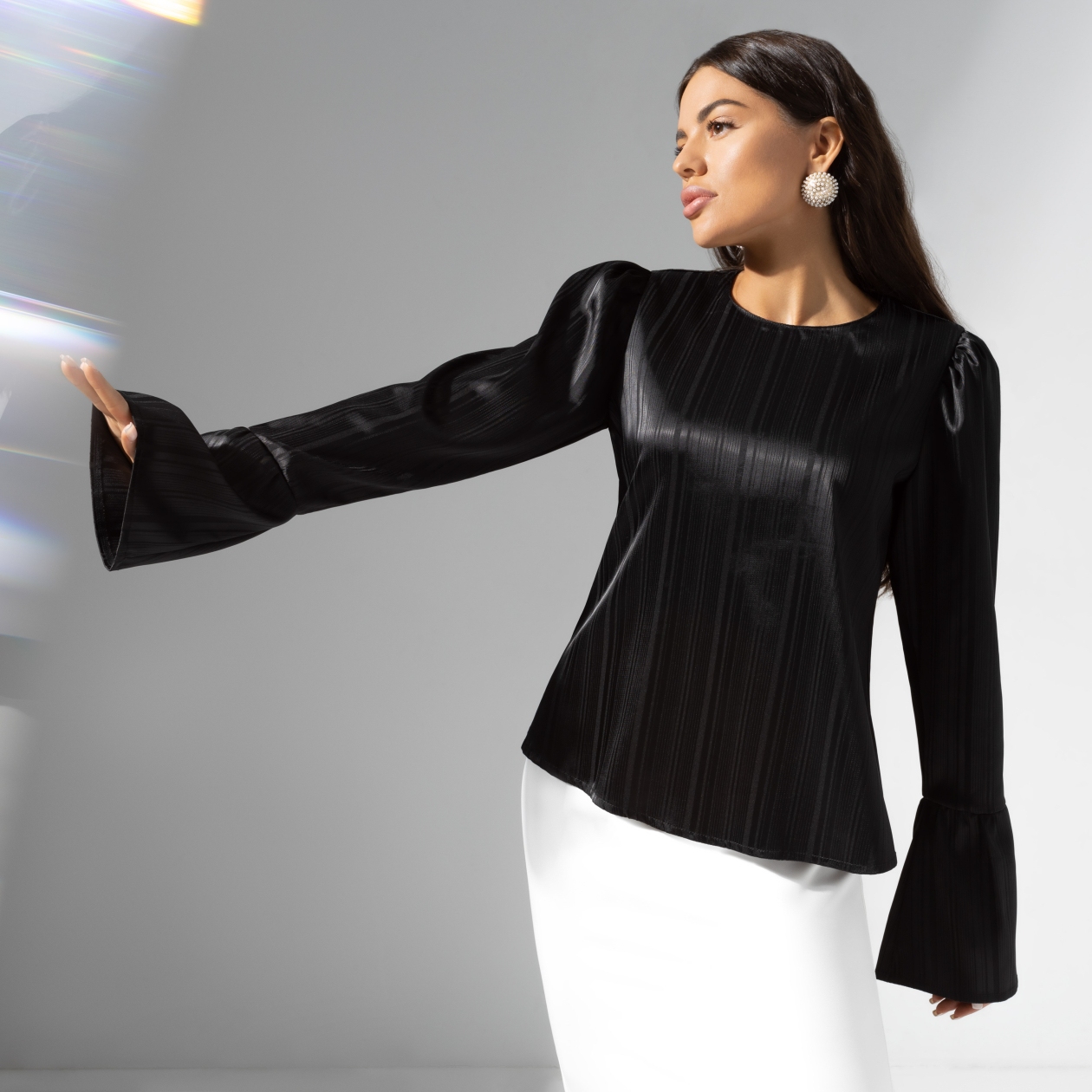 Блуза Королева звезд. Состав: 95% п/э, 5% эластан