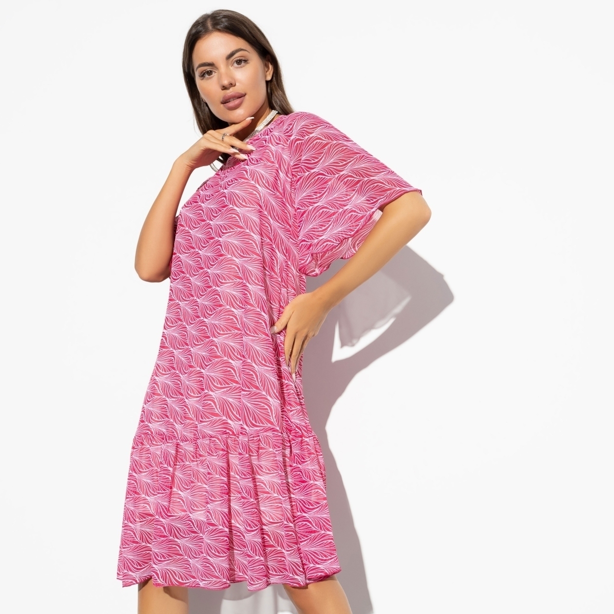 Платье Лучший вклад в себя (ягодный пунш). Состав: 98% п/э, 2% эластан