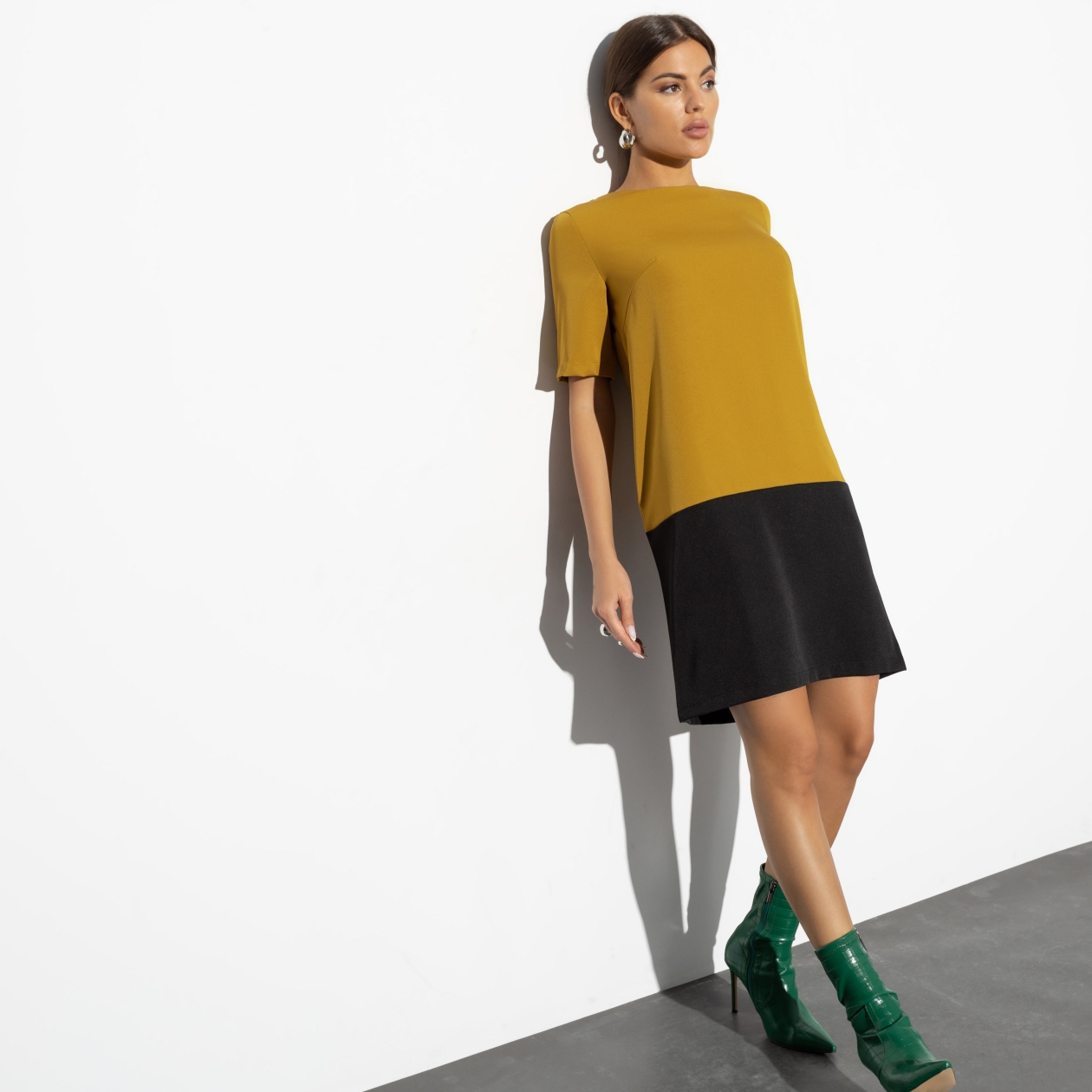 Платье Включи улыбку. Состав: 96% п/э, 4% эластан