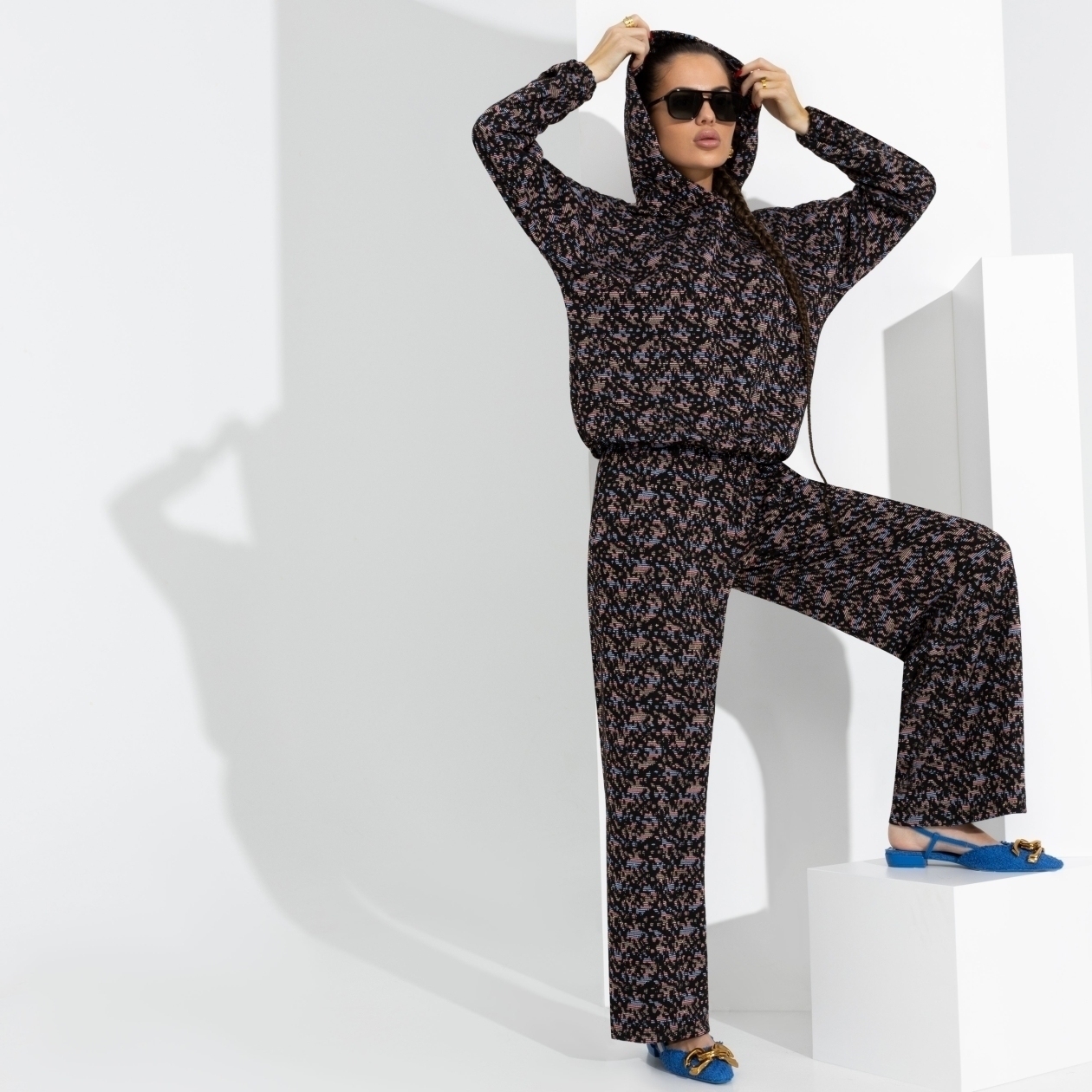 Брючный комплект Смелый контраст. Состав: 100% полиэстер