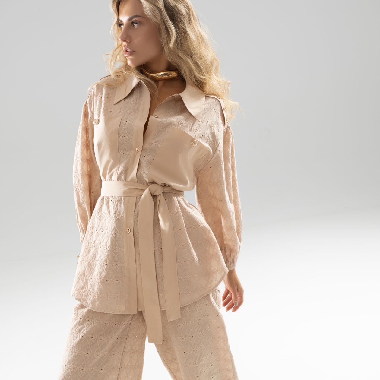 Пик элегантности (с поясом). Состав: 90% хлопок, 10% вискоза