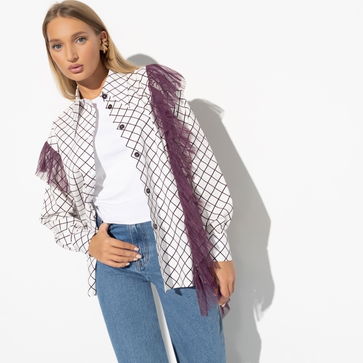 Любопытный взгляд. Состав: 50% хлопок, 45% п/э, 5% спандекс