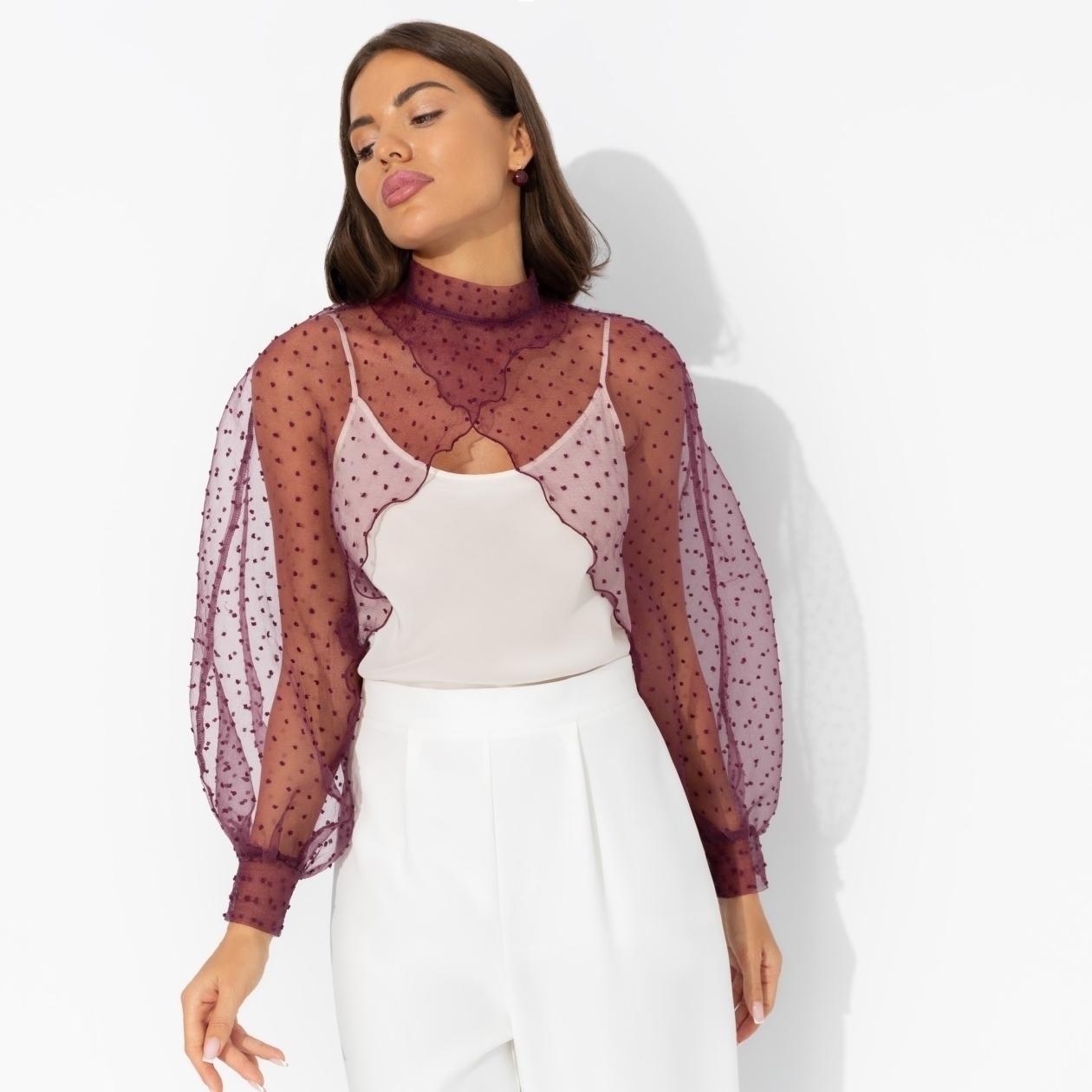 Болеро Деловой взгляд (бордовое, с брошкой). Состав: 100% полиэстер