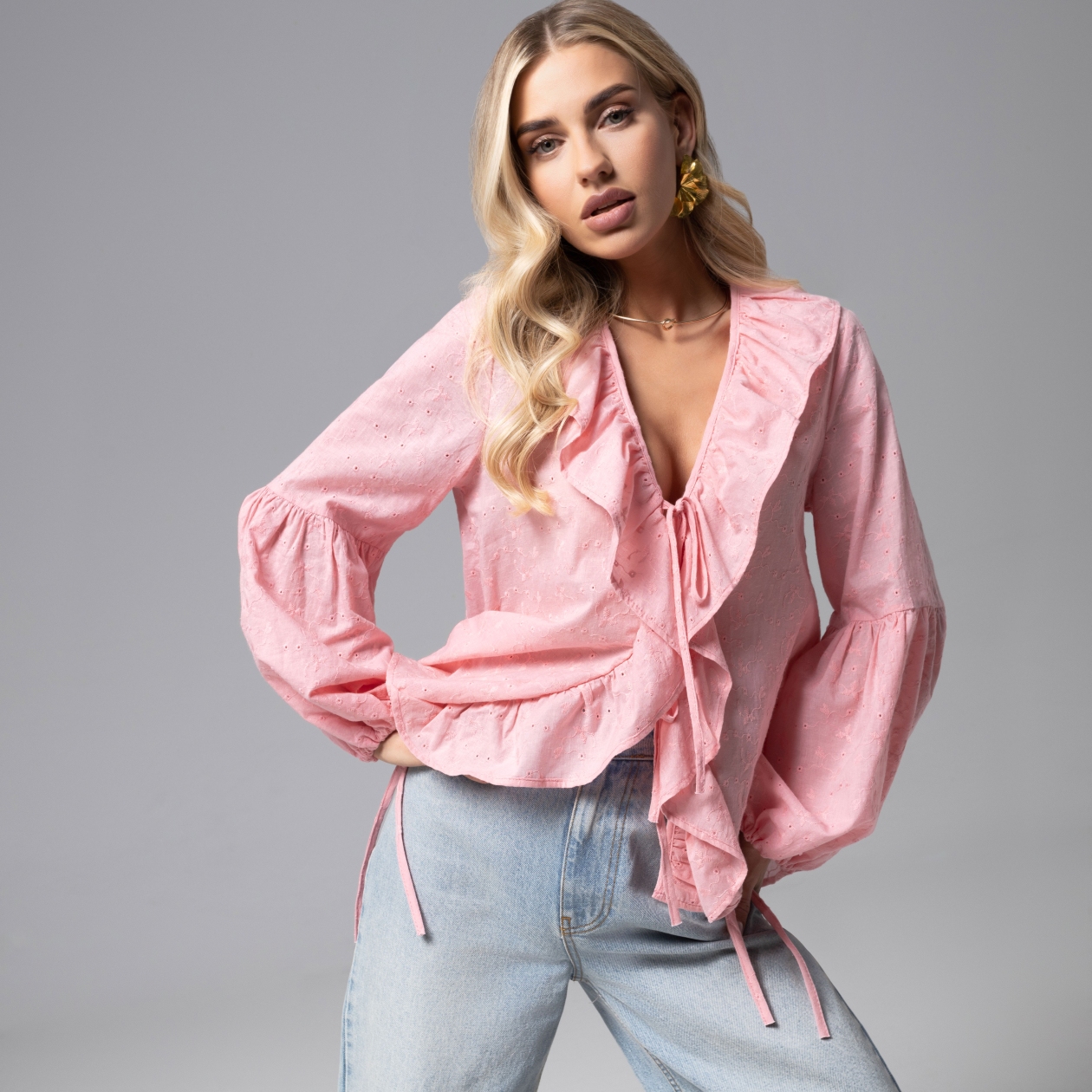 Блуза Пленительная грация. Состав: 100% хлопок