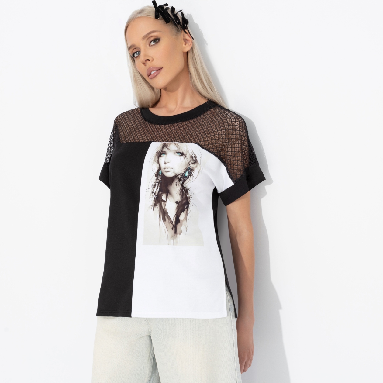 Футболка Ты в деле (girl). Состав: 65% п/э, 30% вискоза, 5% стрейч