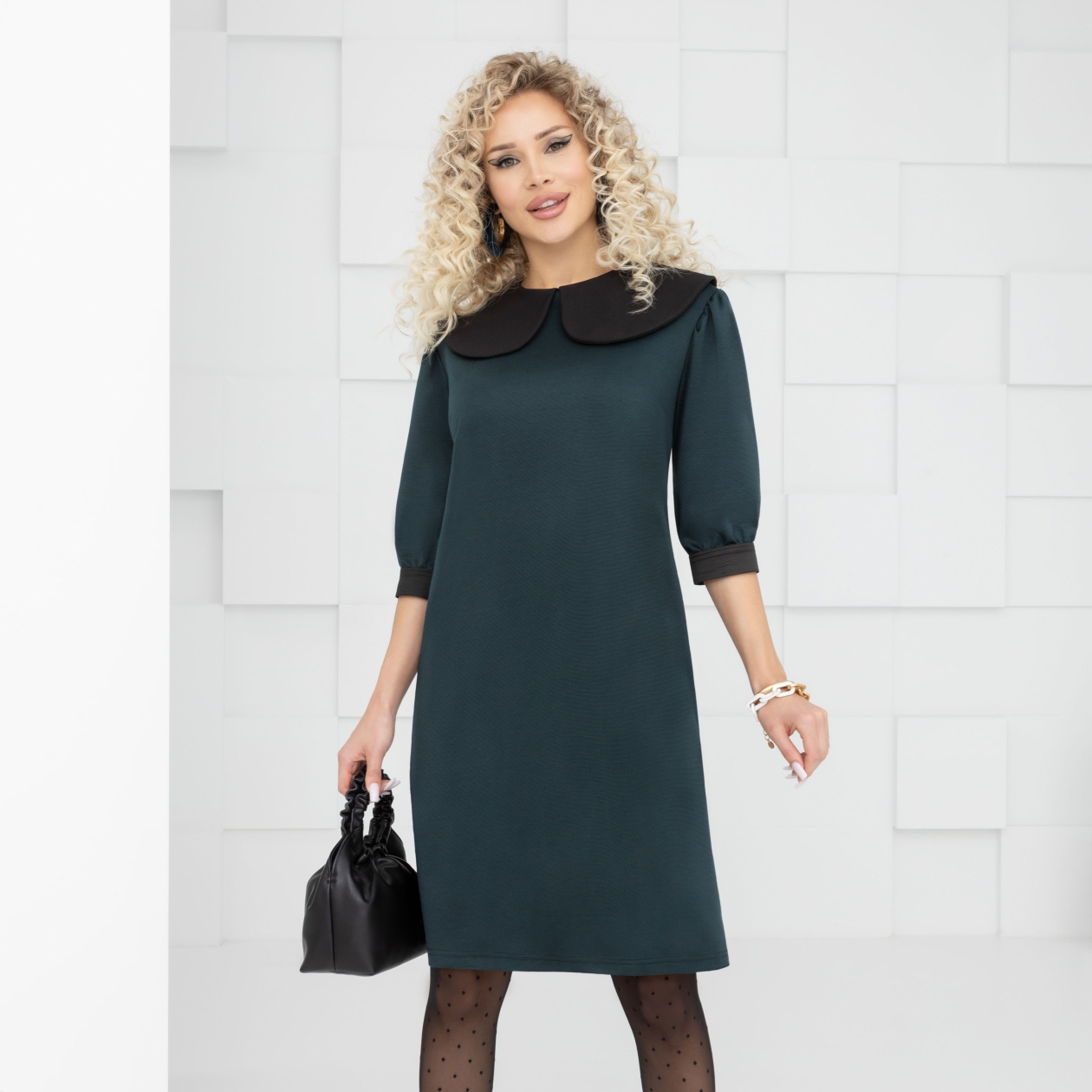 Платье Кутюр-шоу (грин). Состав: 95% п/э, 5% эластан