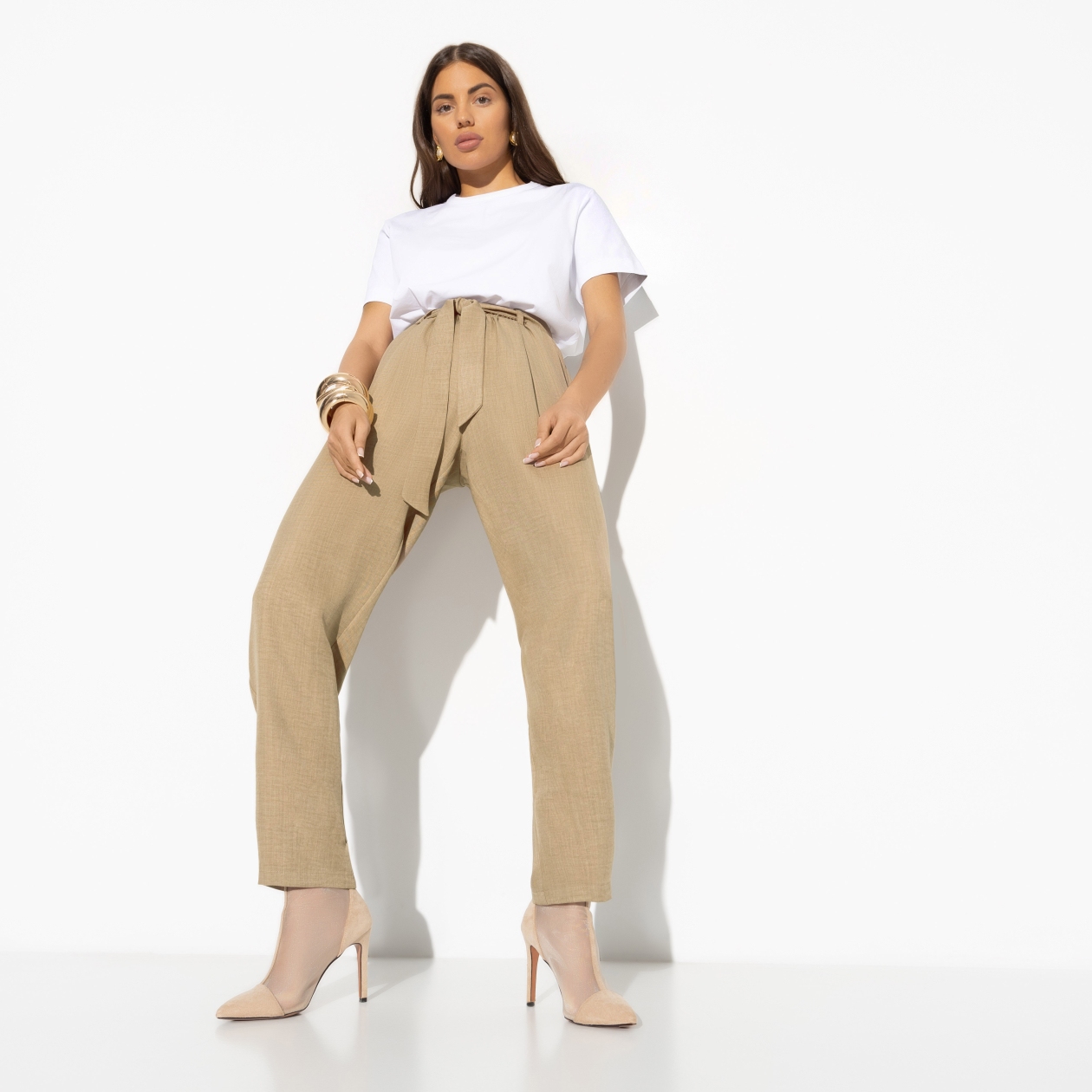 Брюки Мир стиля (с поясом). Состав: 100% п/э