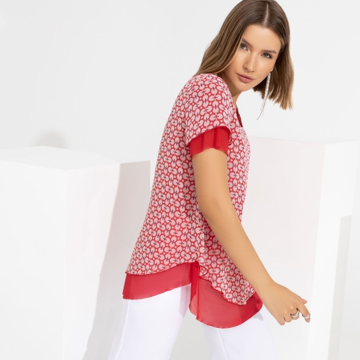 Блуза Тандем (красотка). Состав: 95% п/э, 5% спандекс