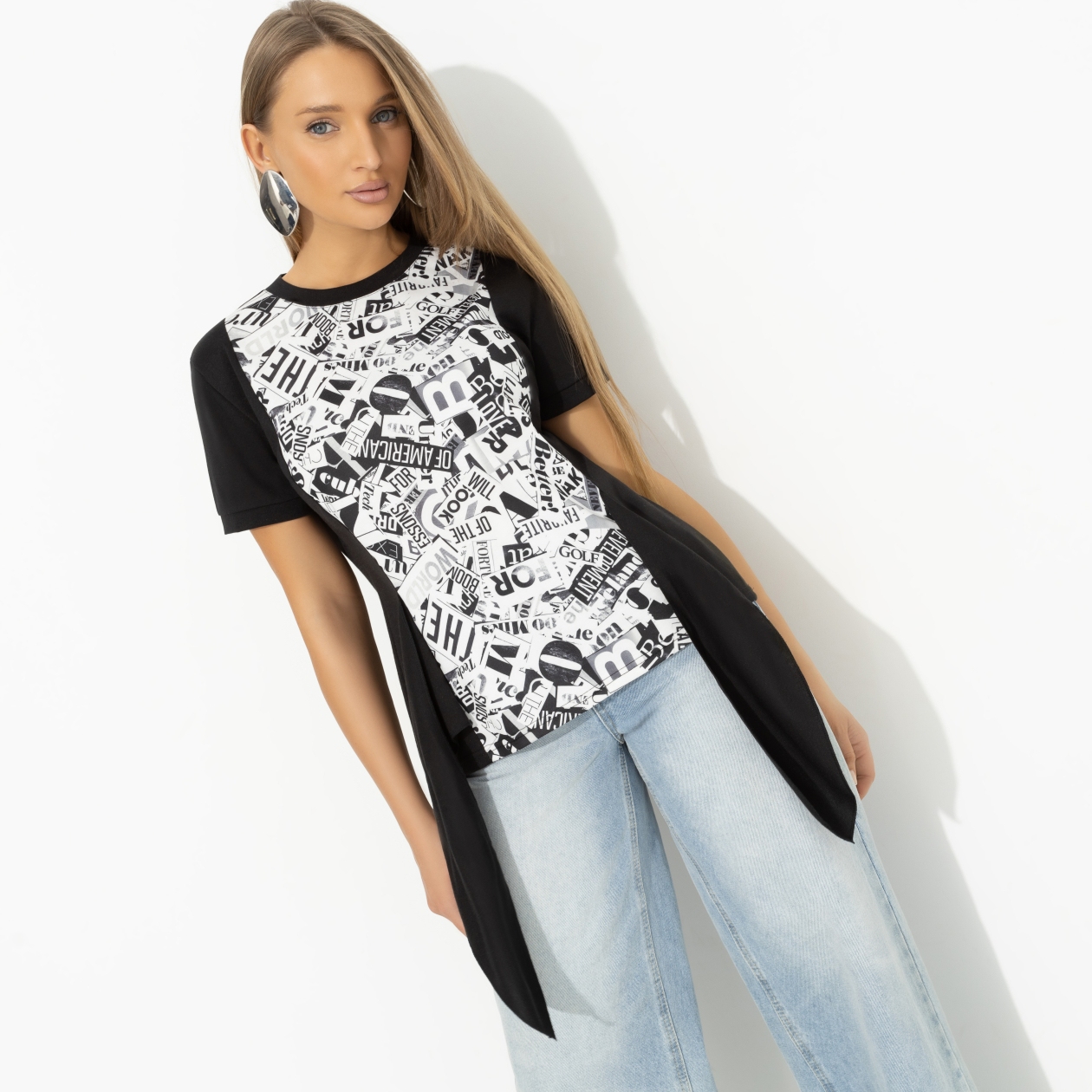 Футболка Икона момента. Состав: 65% полиэстер, 30% вискоза, 5% стрейч