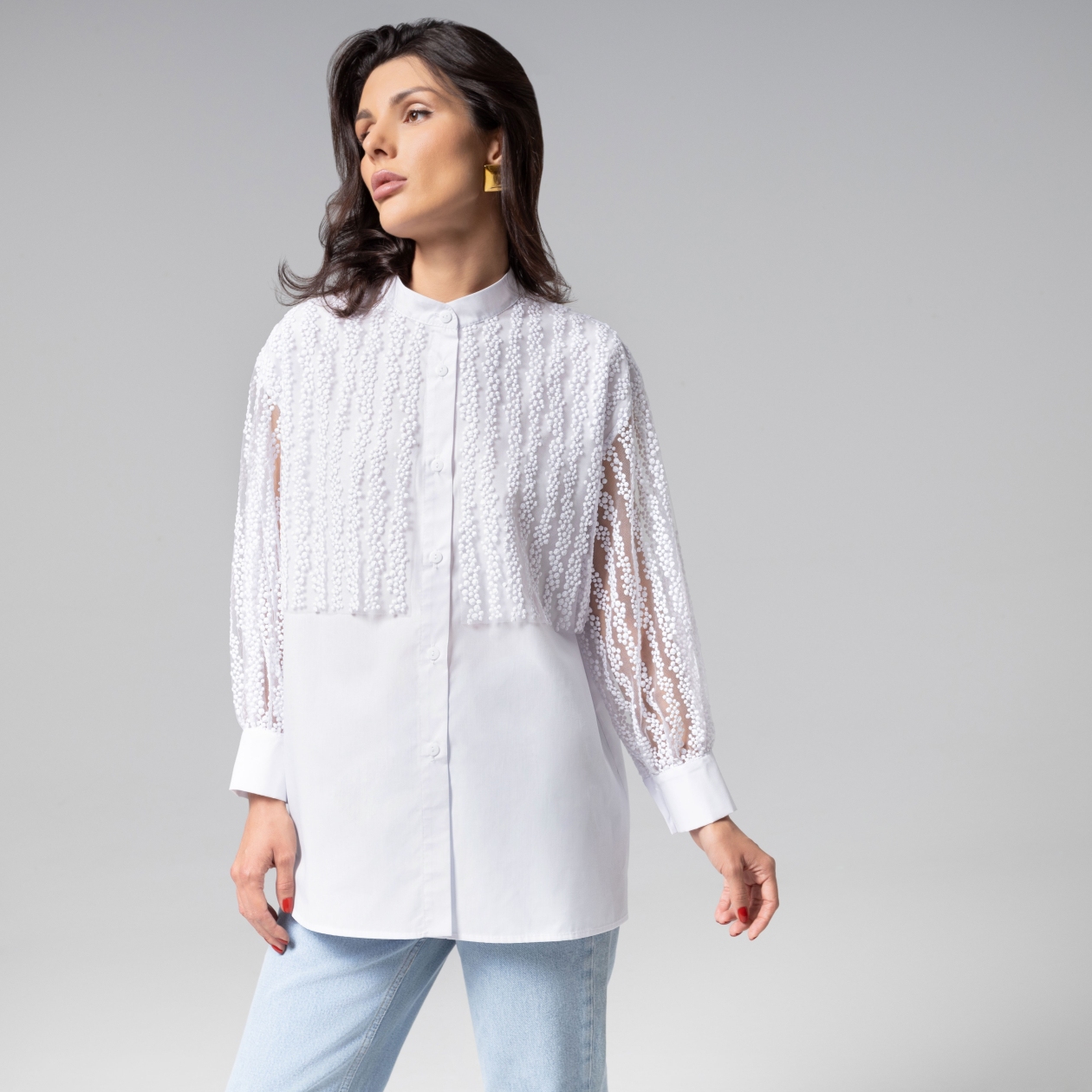 Вне конкуренции (white snow). Состав: 50% хлопок, 50% полиэстер