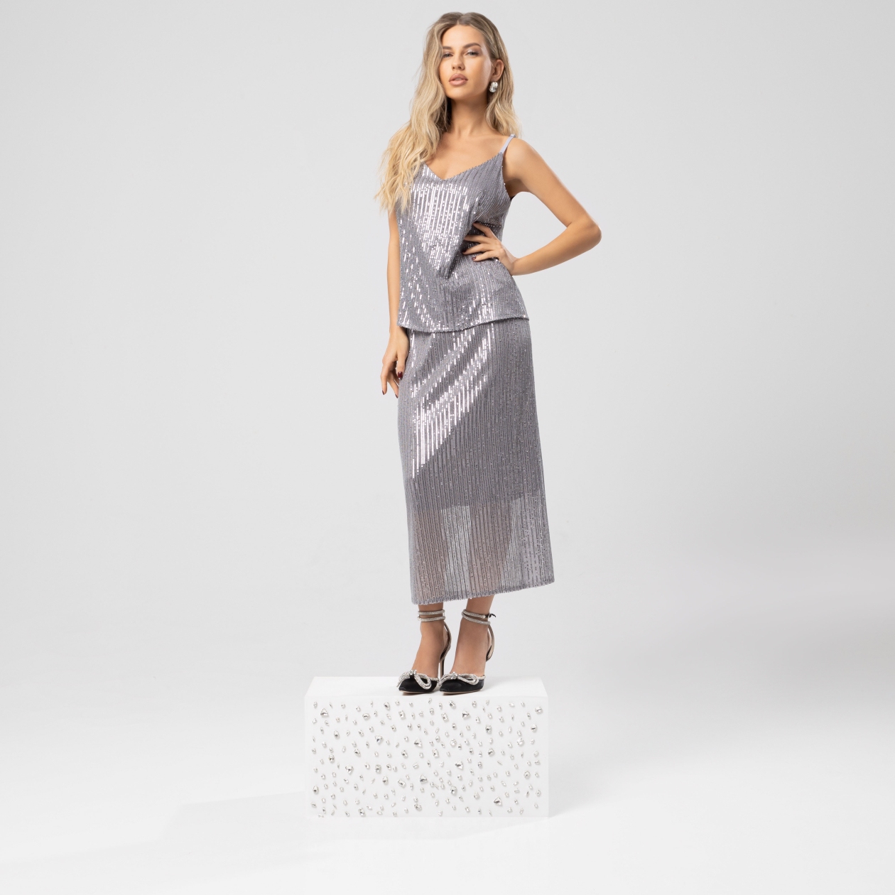 Сияние гламура (royal silver). Купить женский Юбка оптом от производителя.