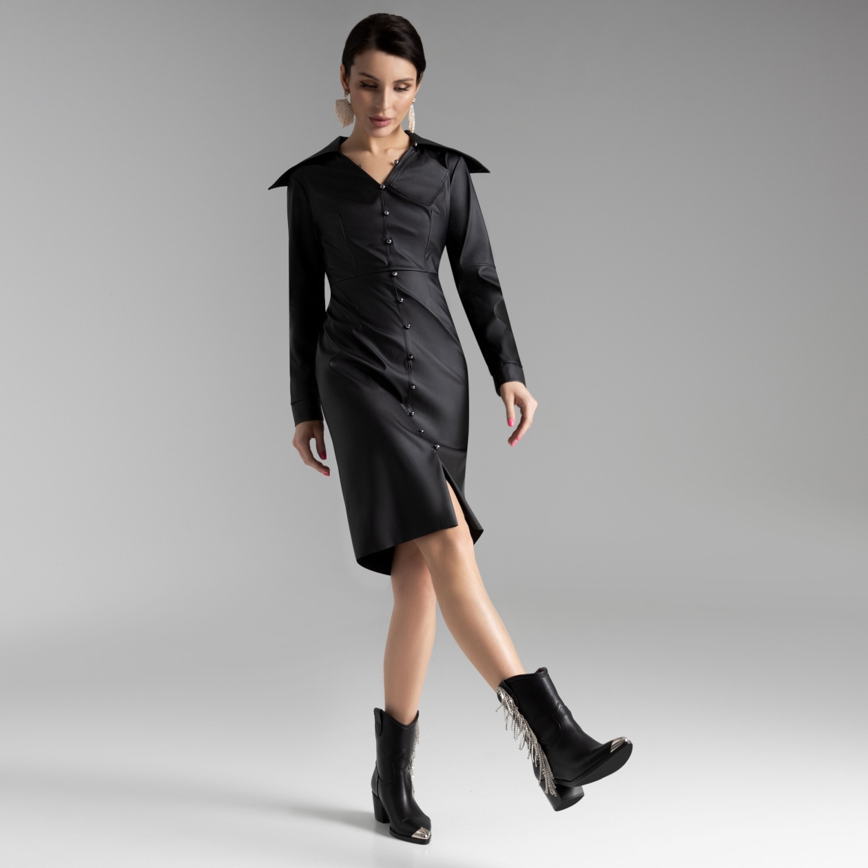 Платье Откровенно стильно!. Состав: 55% п/у волокно, 45% полиэстер