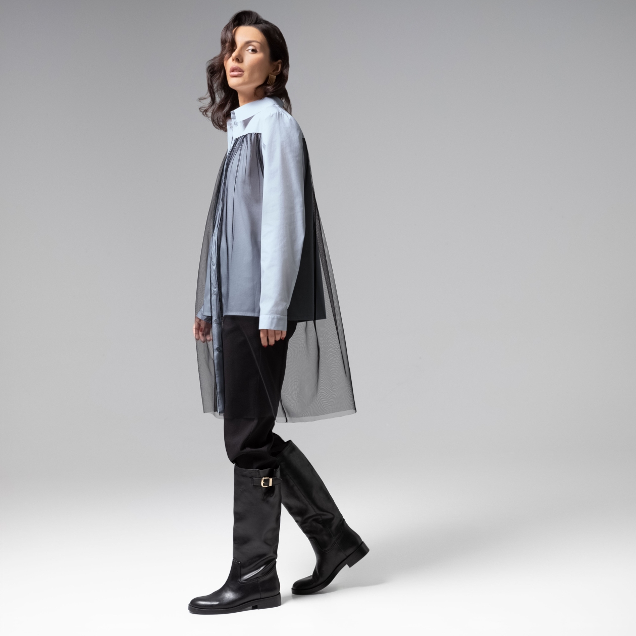 Срочно на обложку (blue). Состав: 95% вискоза, 5% эластан