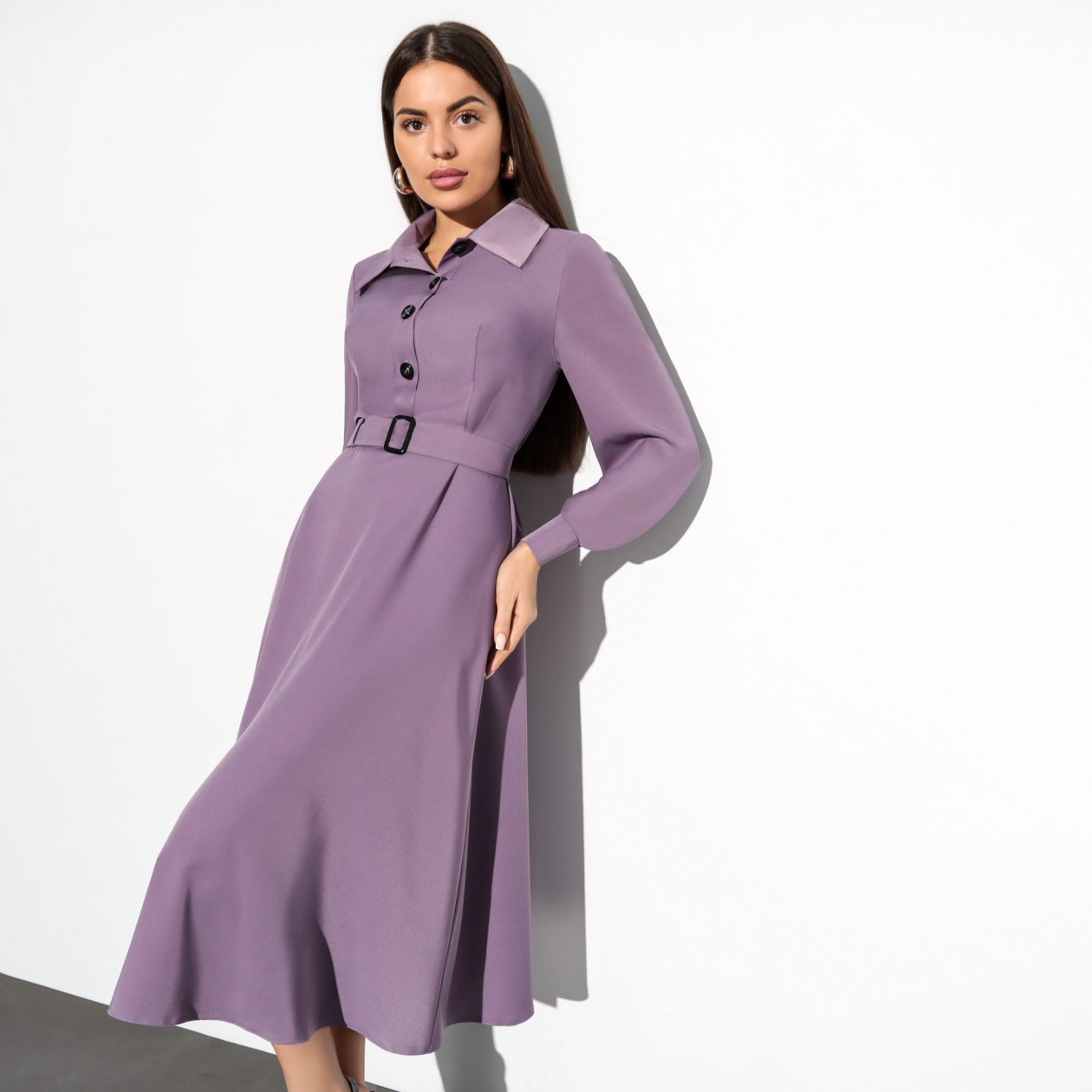 Платье Незнакомка в мыслях (с поясом). Состав: 100% п/э