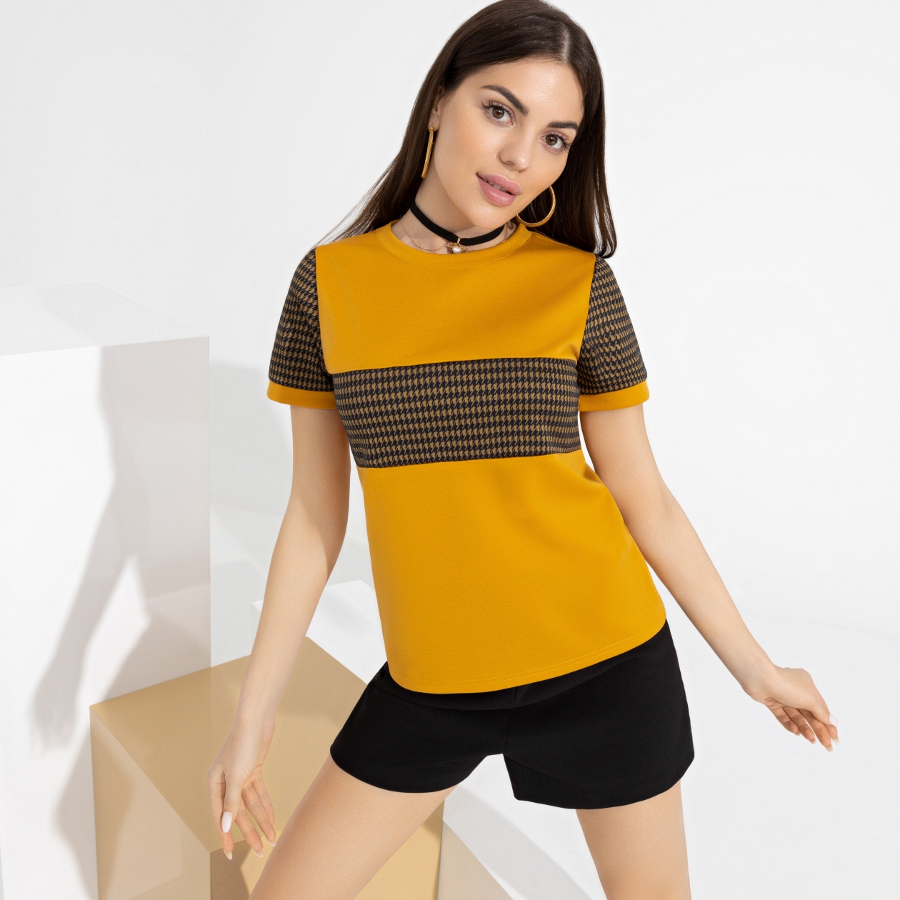 Футболка Неповторимая ты. Состав: 65% п/э, 30% вискоза, 5% стрейч