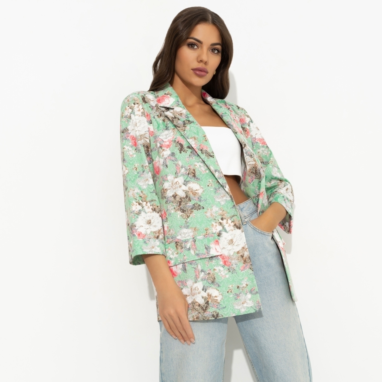 Жакет Всемирное признание (green). Состав: 100% хлопок