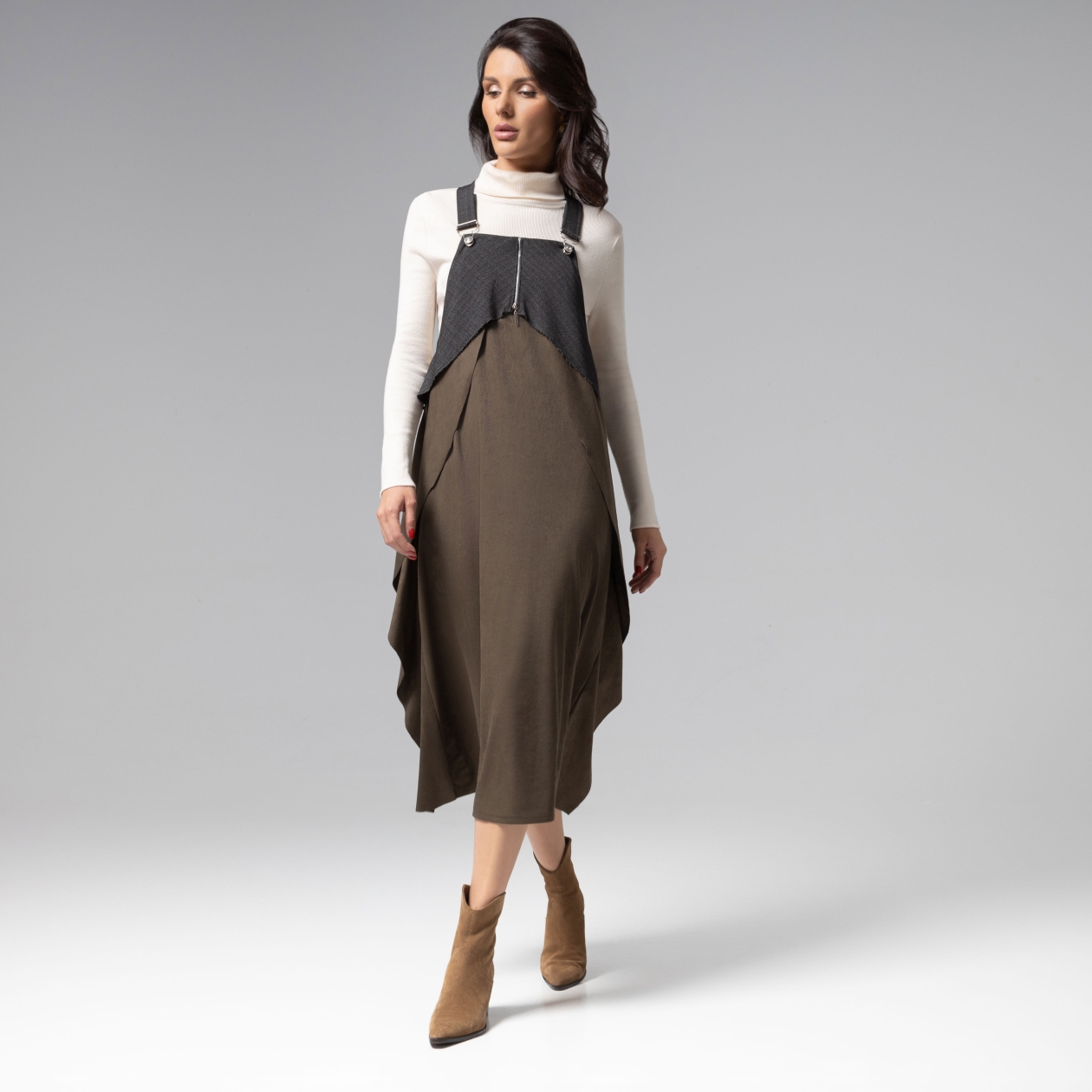 Сарафан Ушла красиво (dark green). Состав: 95% п/э, 5% спандекс