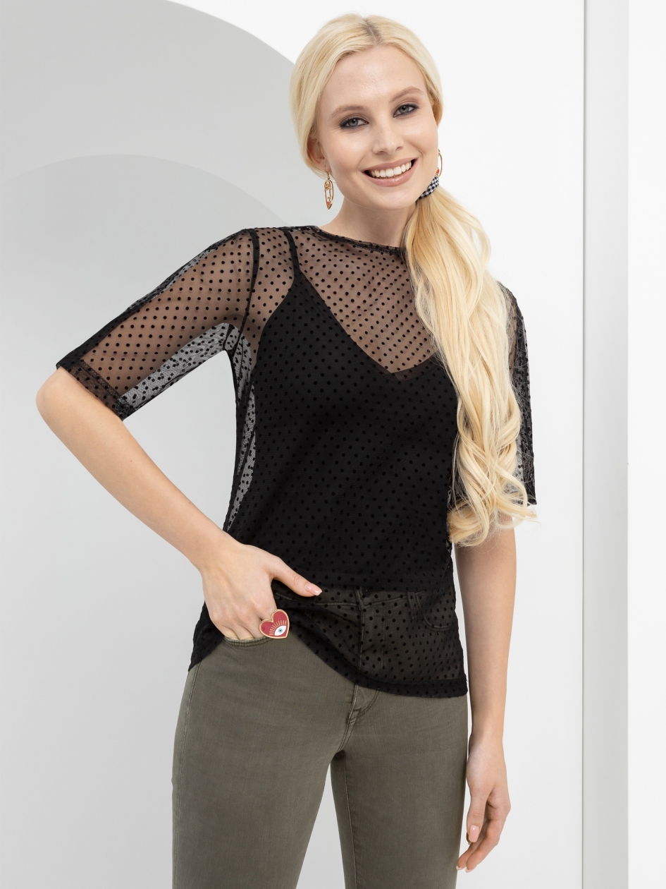 Блуза Золотые времена. Состав: 100% полиэстер