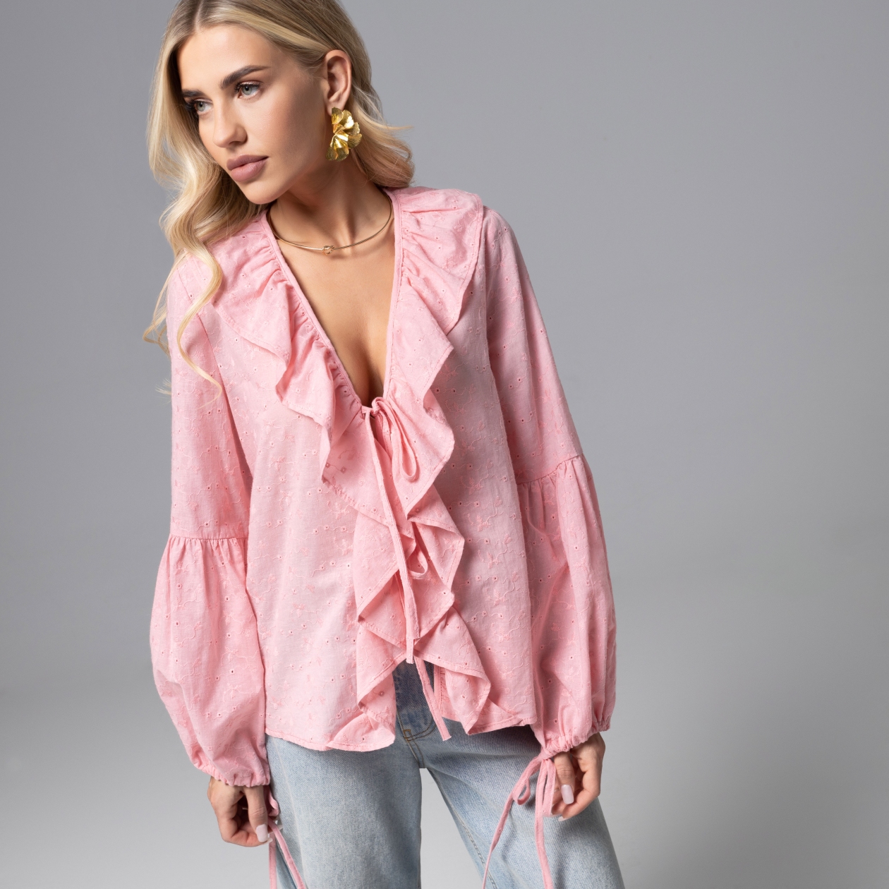 Блуза Пленительная грация. Состав: 100% хлопок
