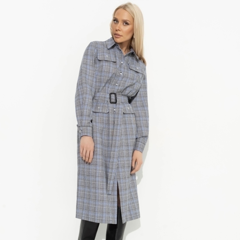 Платье-рубашка Голос из будущего. Состав: 60% вискоза, 40% п/э