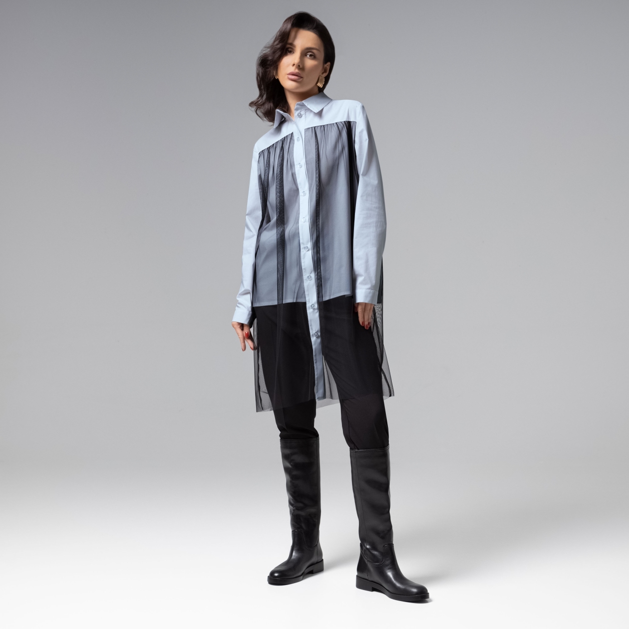 Срочно на обложку (blue). Состав: 95% вискоза, 5% эластан