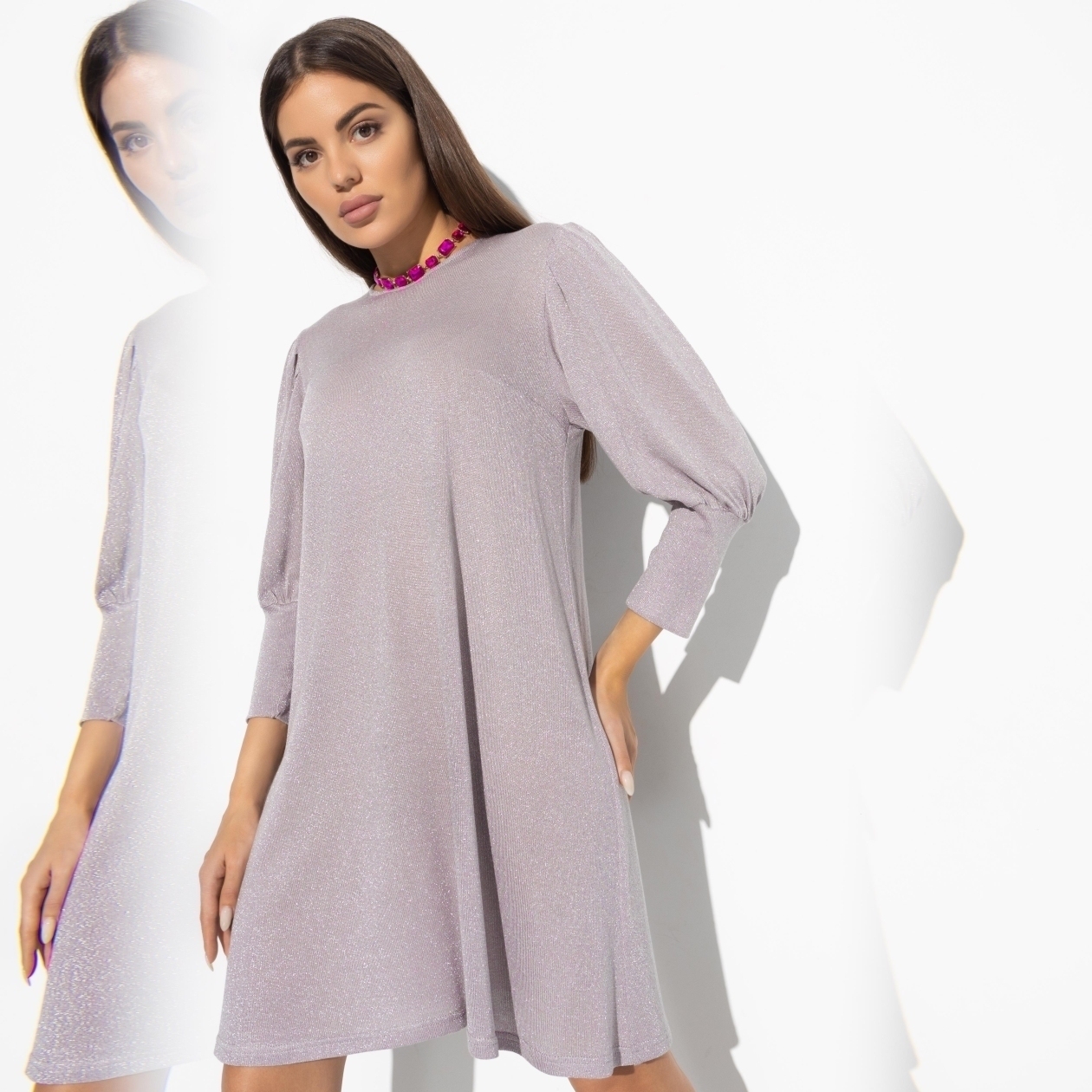 Платье Свети как звезда (люкс, с поясом). Состав: 100% п/э