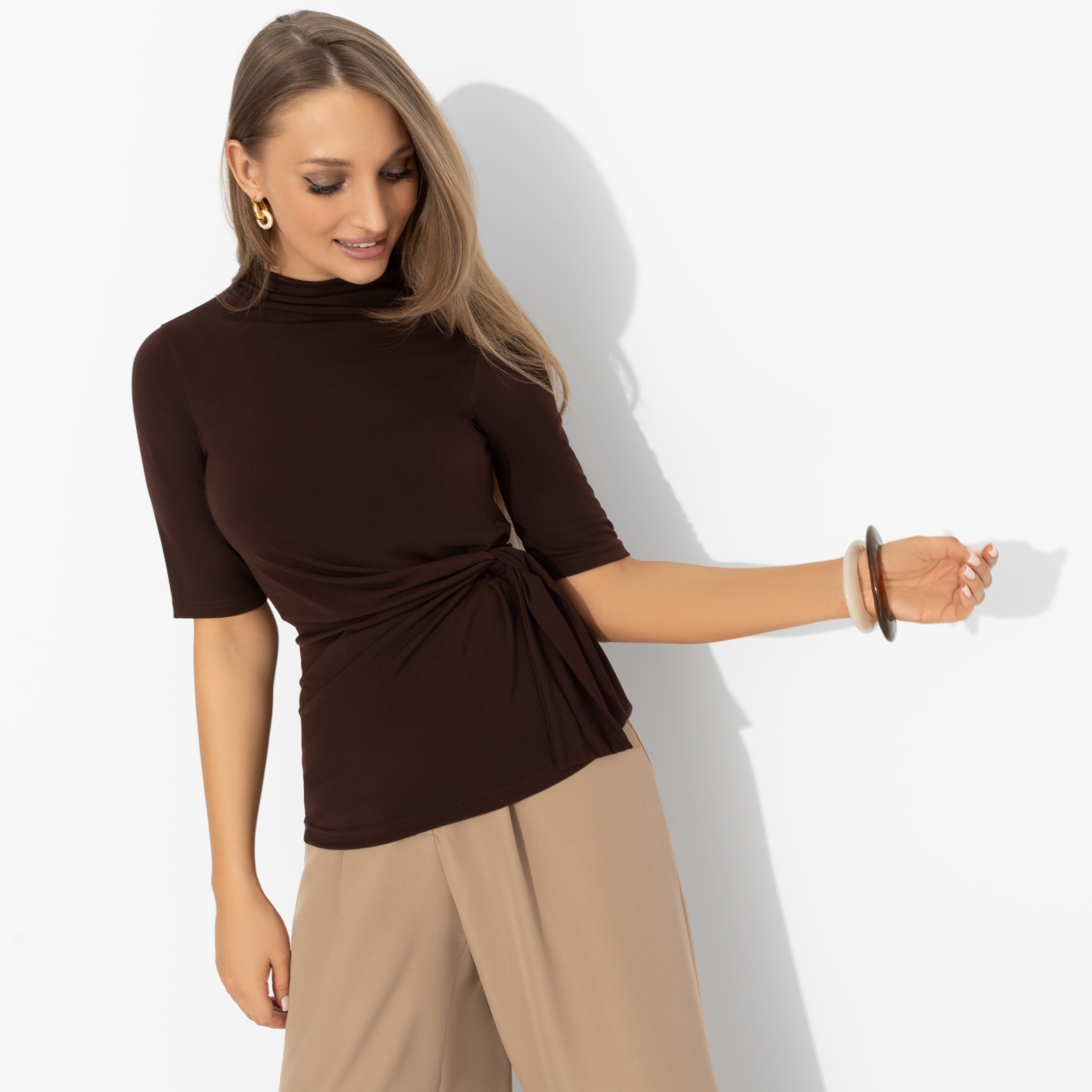 Блуза Минимализм с намёком. Состав: 95% полиэстер, 5% эластан