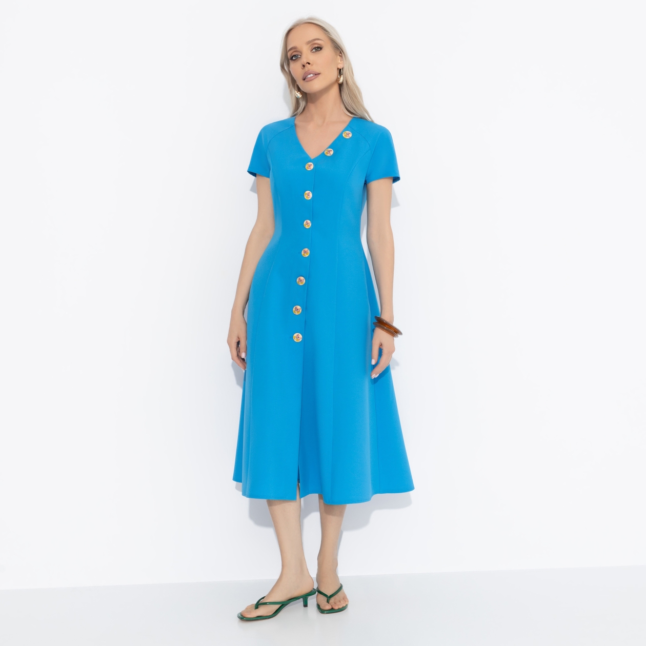 Платье Принимаю комплименты (blue). Состав: 98% п/э, 2% спандекс