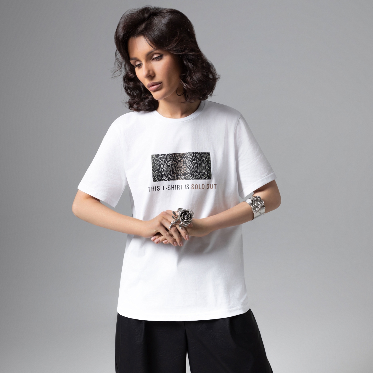 Футболка Модная перезагрузка (белая). Состав: 95% хлопок, 5% лайкра