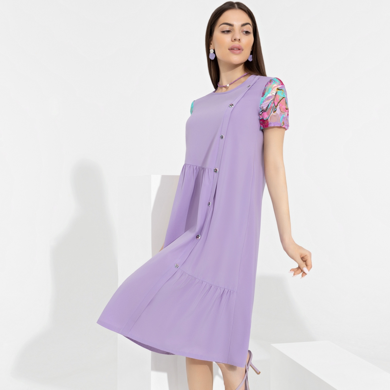 Платье Чувства на максимум (нежная). Состав: 95% п/э, 5% спандекс