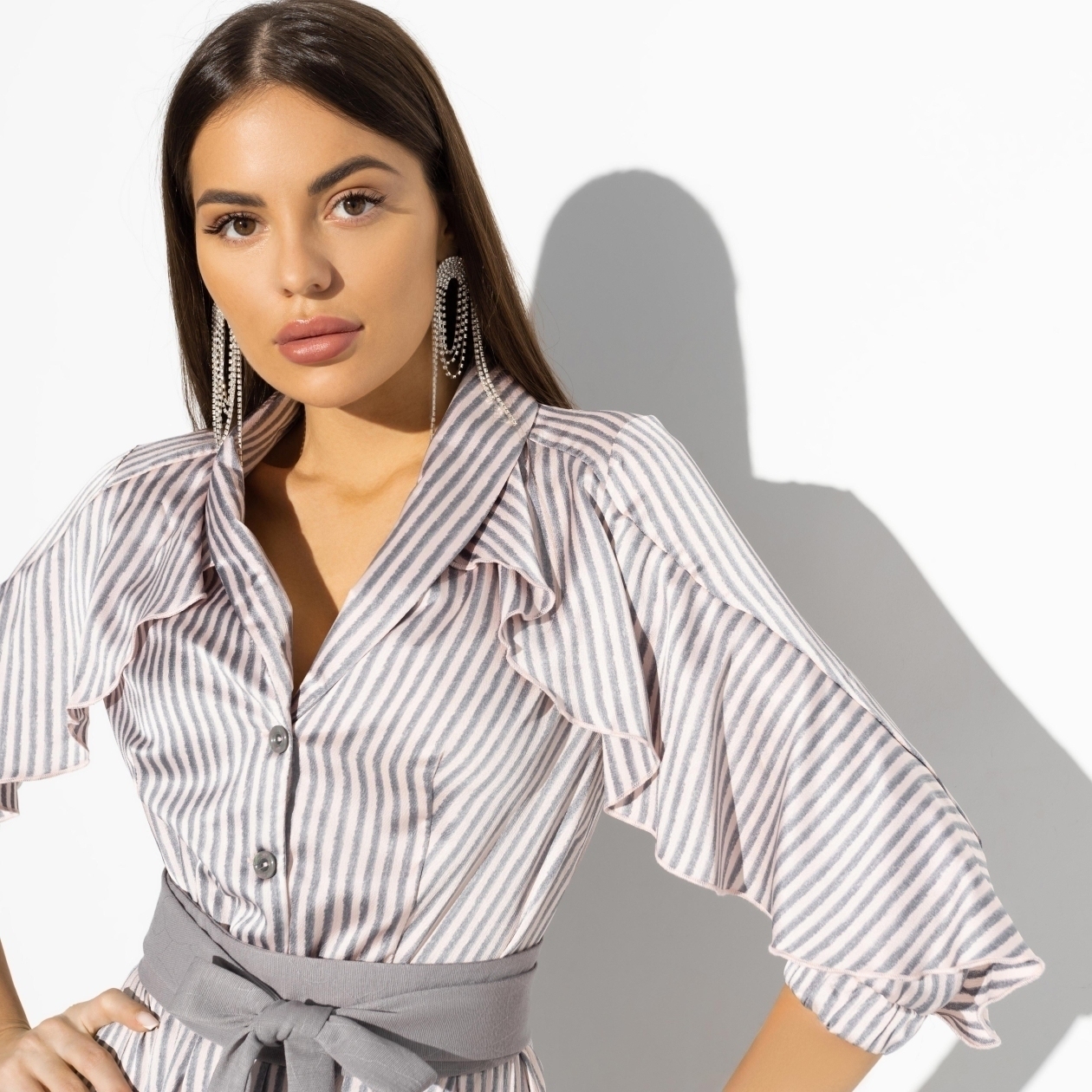 Платье Грация леди (fashion, с поясом). Состав: 100% п/э