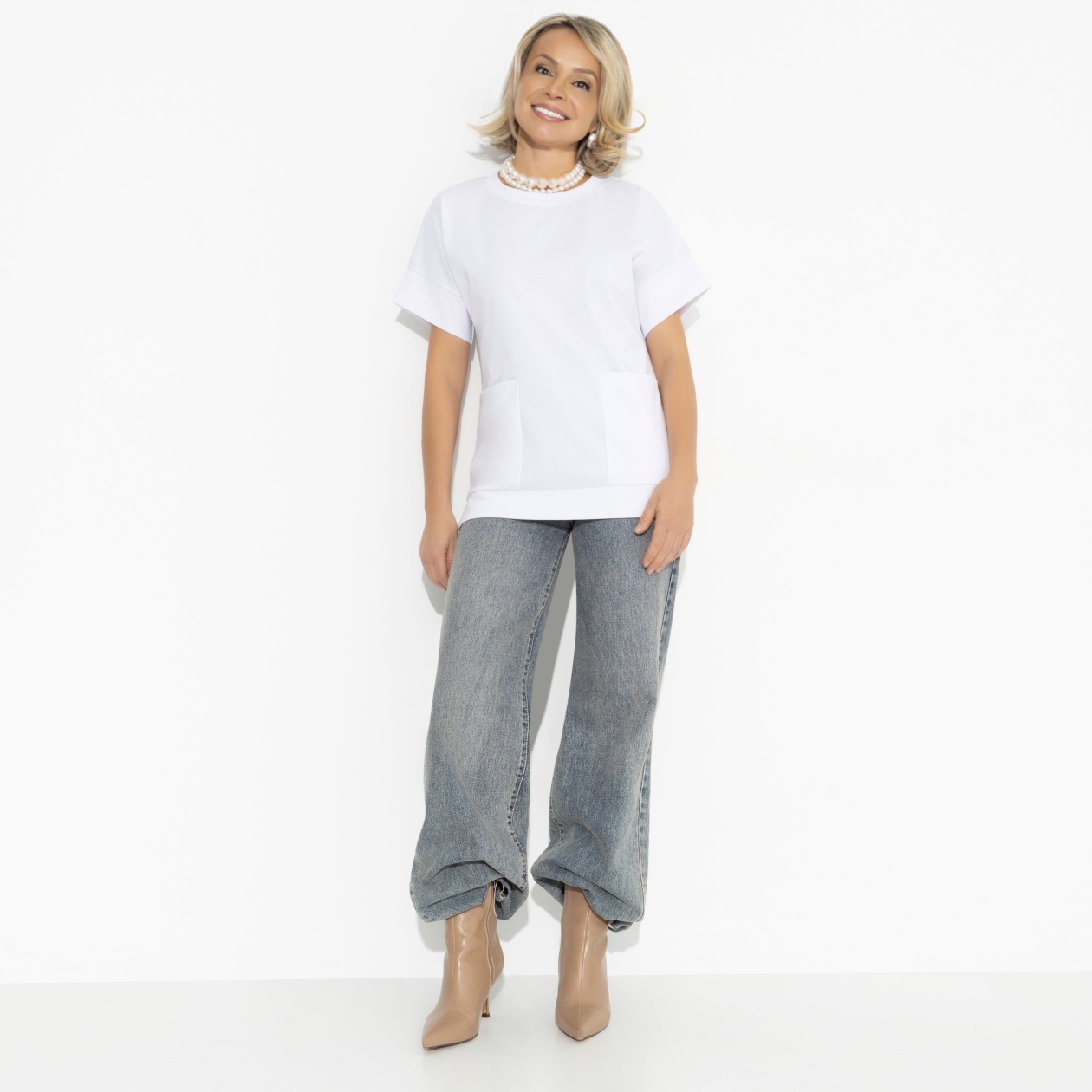 Туника Обожать разрешается. Состав: 65% п/э, 30% вискоза, 5% стрейч