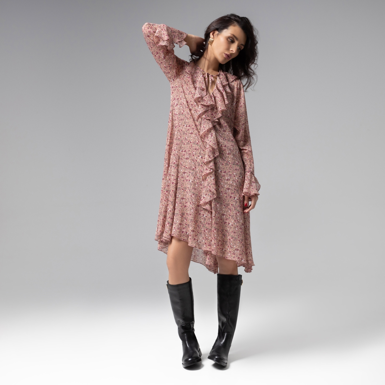 Платье Для восхищенных взглядов (pink). Состав: 98% п/э, 2% спандекс