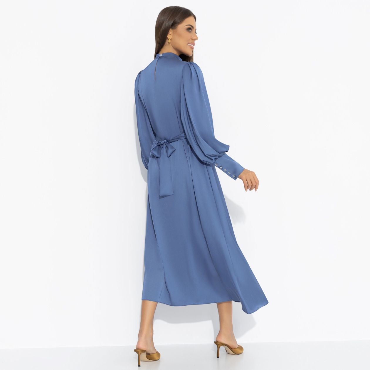 Платье Притяжение элегантности (синий бриз). Состав: 100% полиэстер