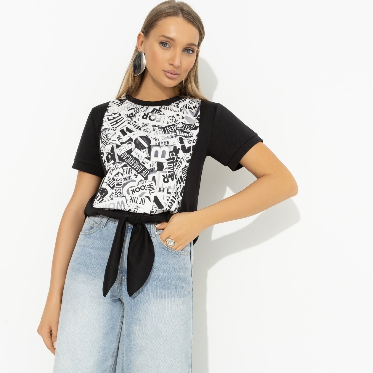 Футболка Икона момента. Состав: 65% полиэстер, 30% вискоза, 5% стрейч