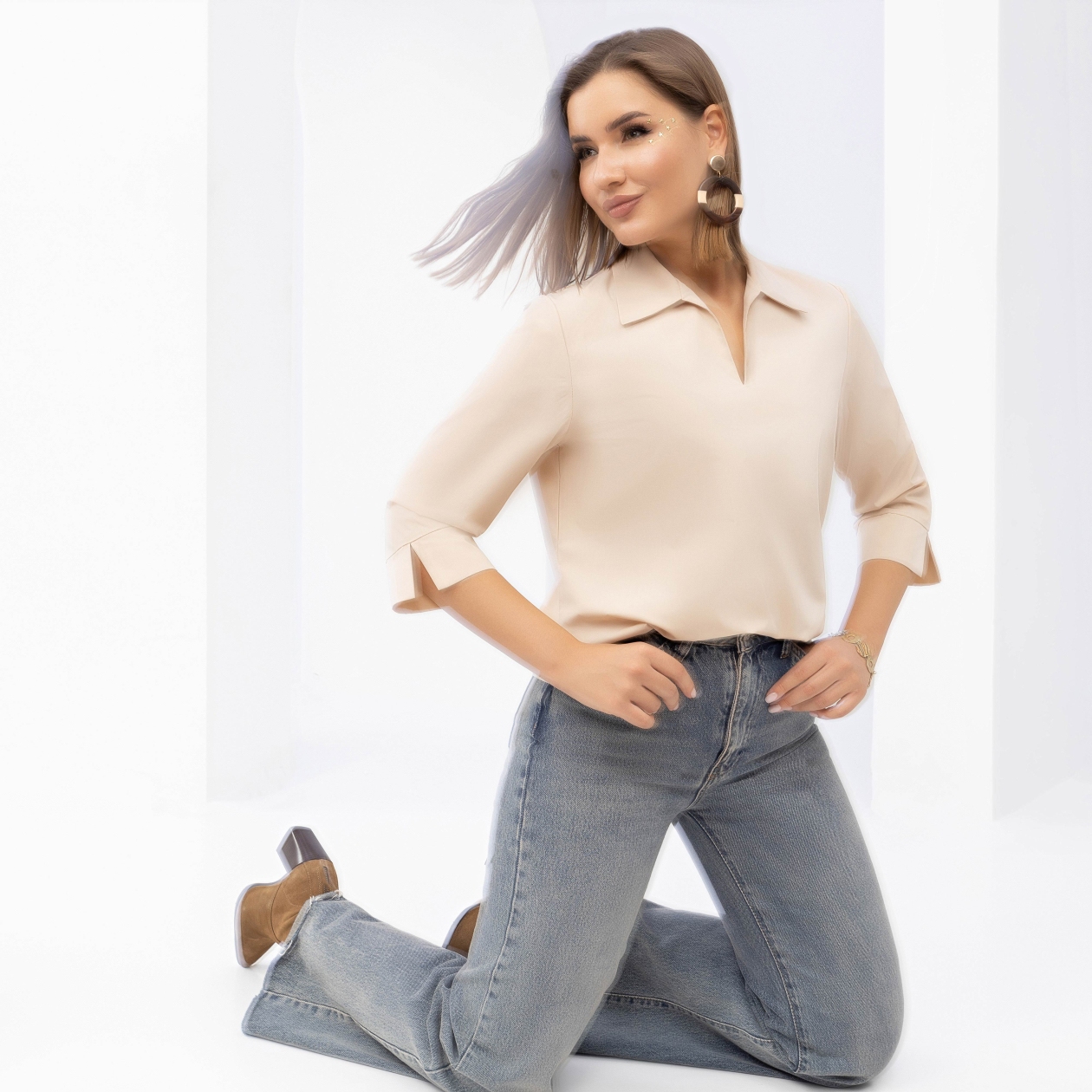 Блуза Оригинальна во всем! (танго). Состав: 65% п/э, 35% хлопок