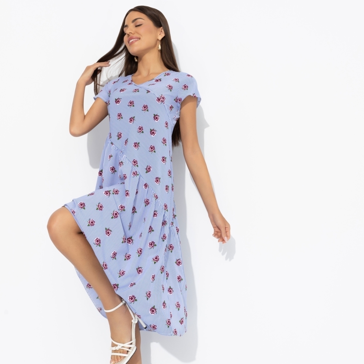 Платье Легкость момента. Состав: 95% п/э, 5% спандекс