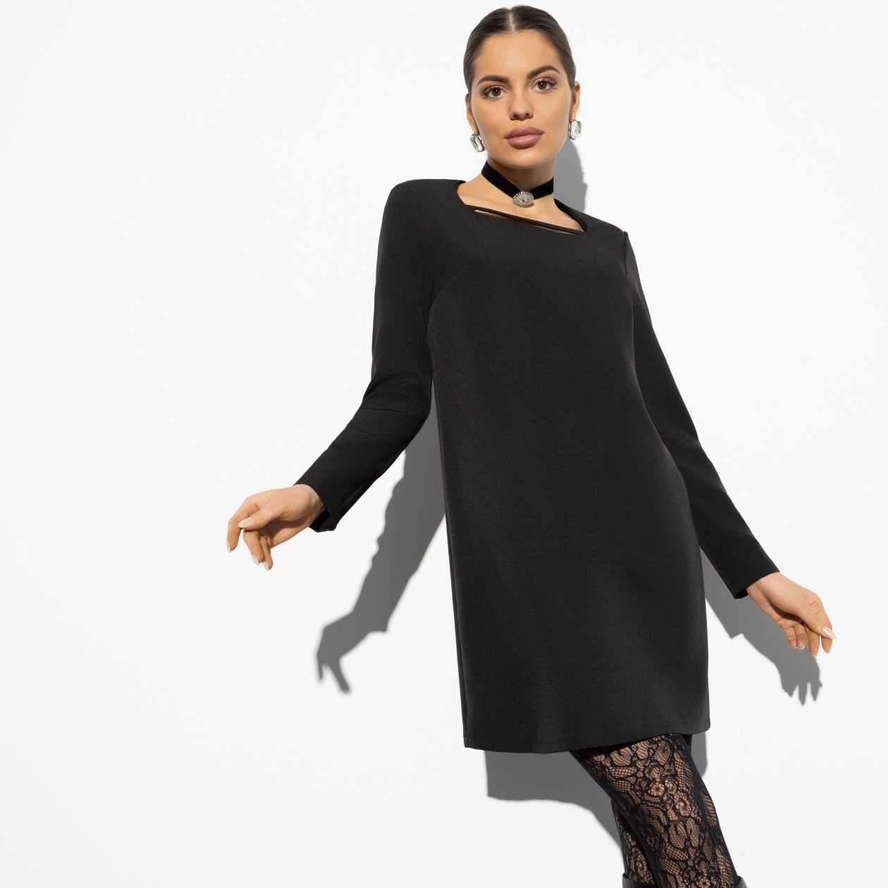 Платье Объект для зависти. Состав: 60% полиэстер, 37% вискоза, 3% спандекс