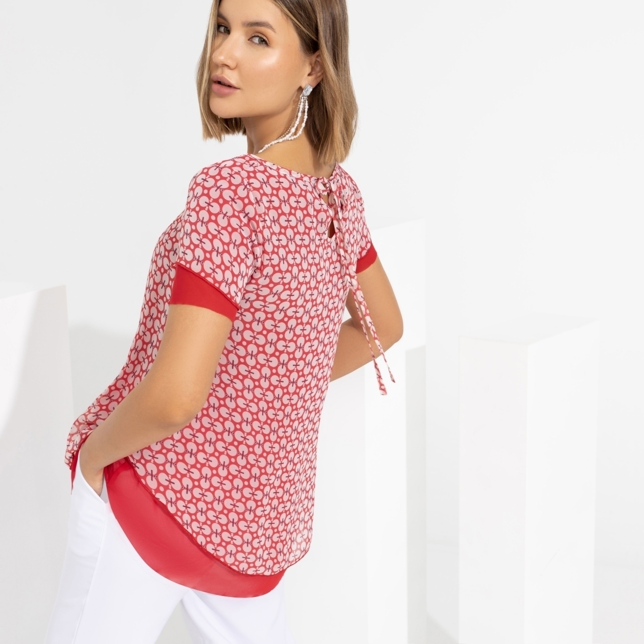 Блуза Тандем (красотка). Состав: 95% п/э, 5% спандекс