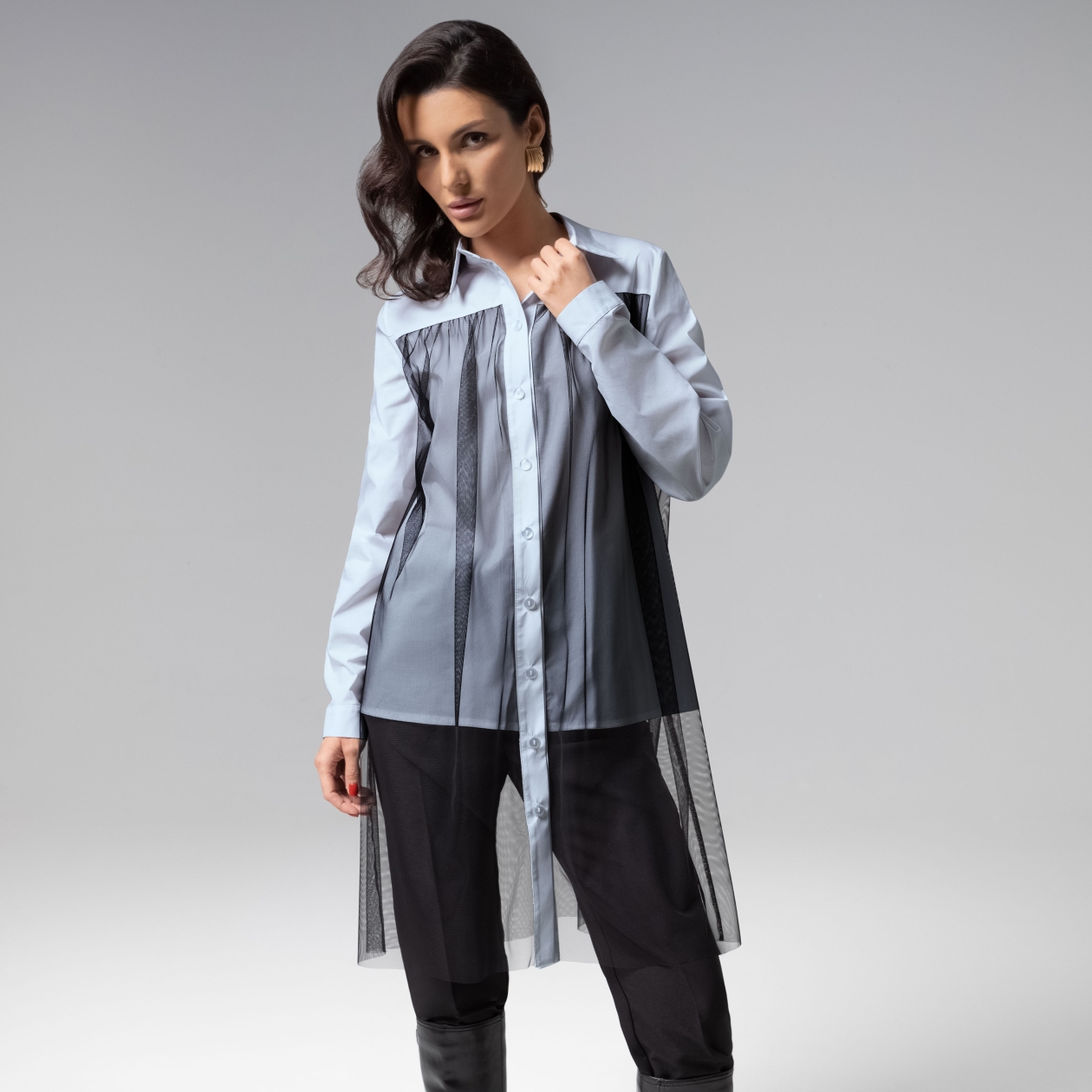 Срочно на обложку (blue). Состав: 95% вискоза, 5% эластан