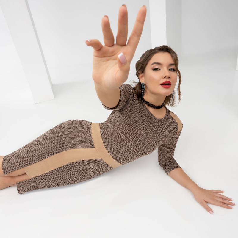 Платье Модное открытие. Состав: 80% п/э, 20% вискоза