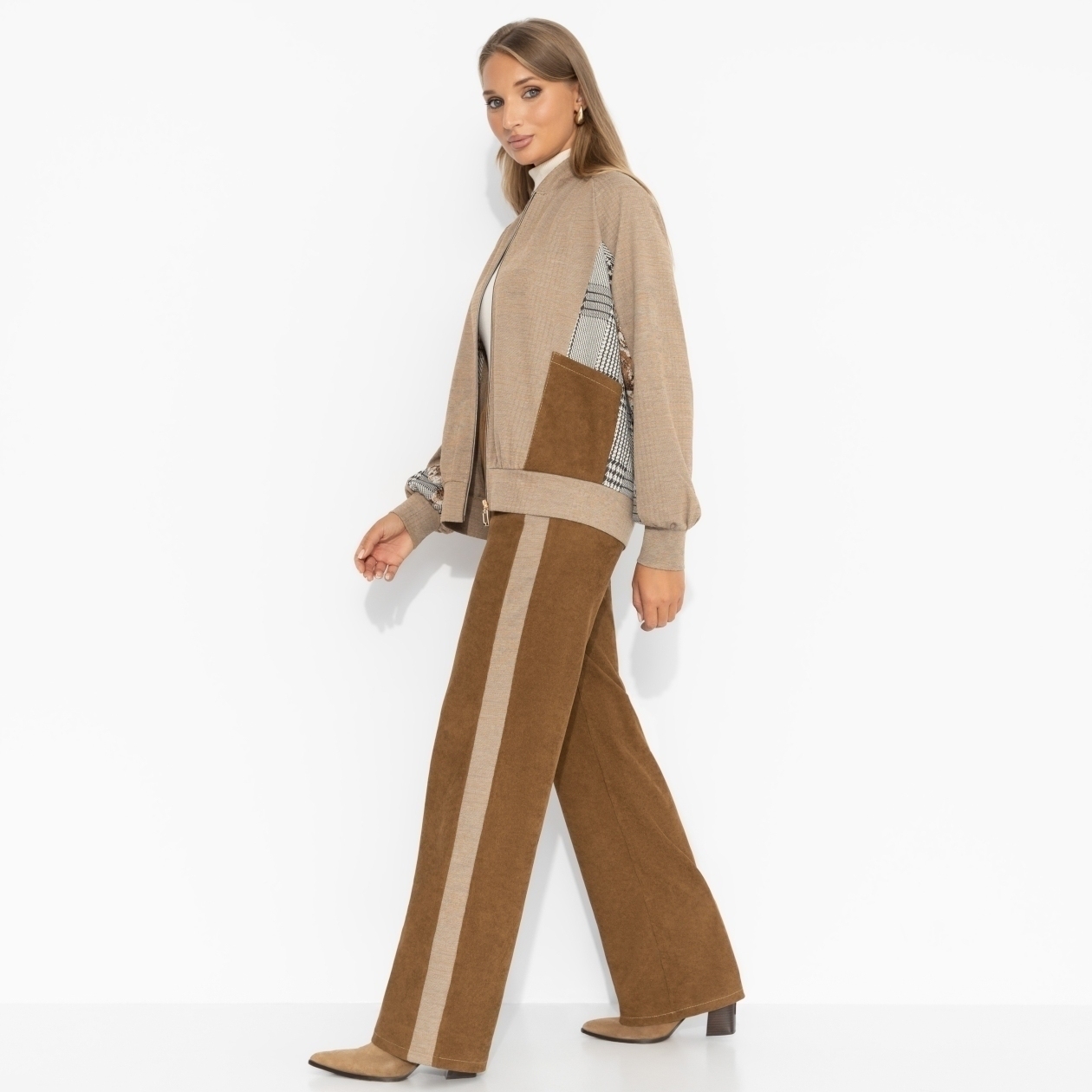 Брючный костюм Создан для света (2 в 1). Состав: 65% п/э, 30% вискоза, 5% спандекс