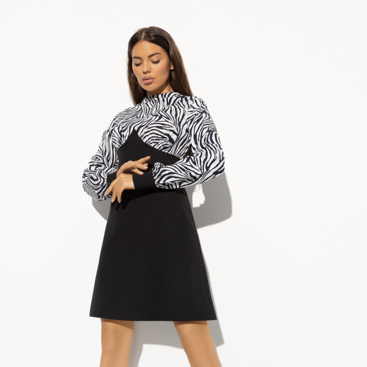 Платье Давай развлекаться (new). Состав: 60% полиэстер, 37% вискоза, 3% спандекс