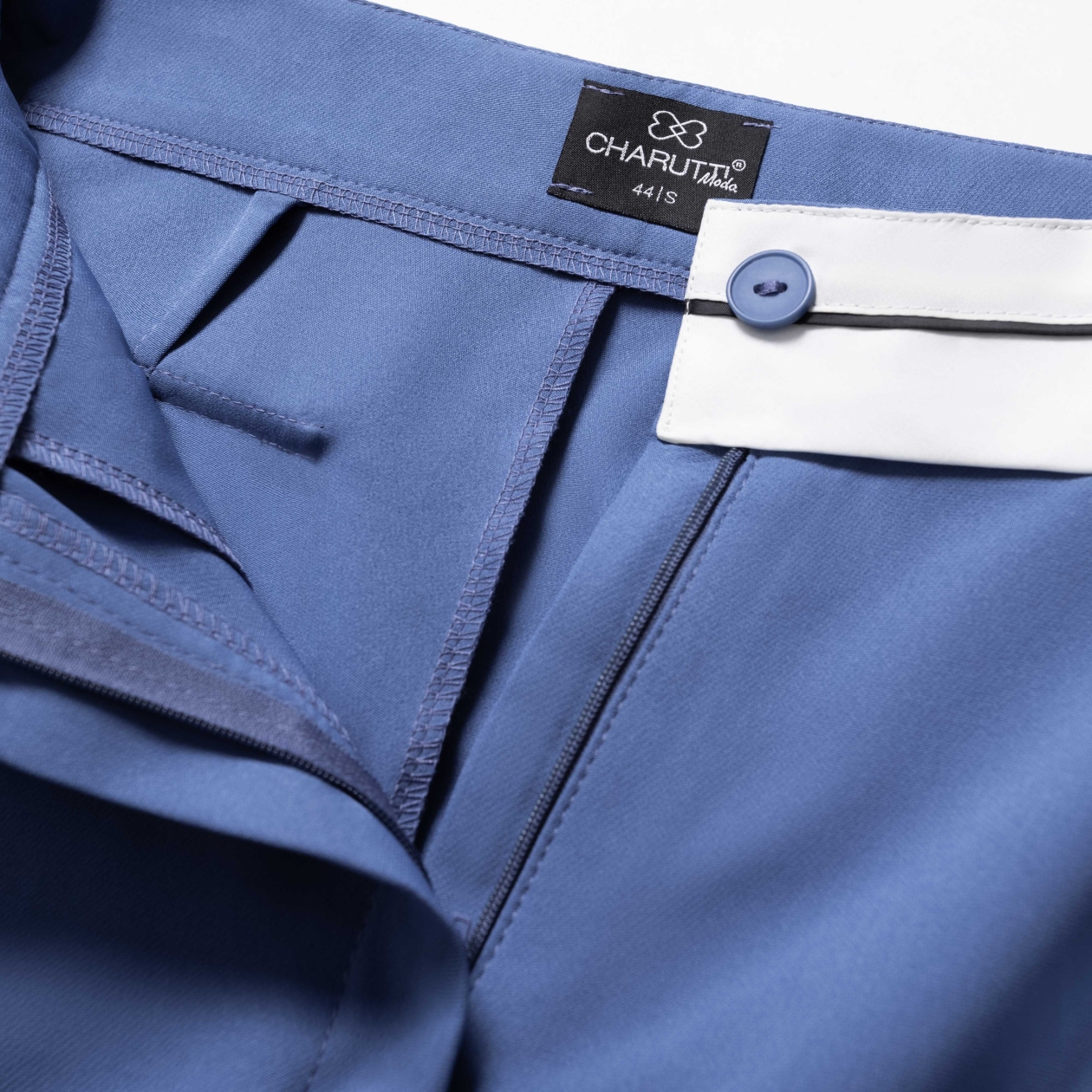 Брюки Стильная действительность (denim happy). Состав: 60% п/э, 37% вискоза, 3% спандекс