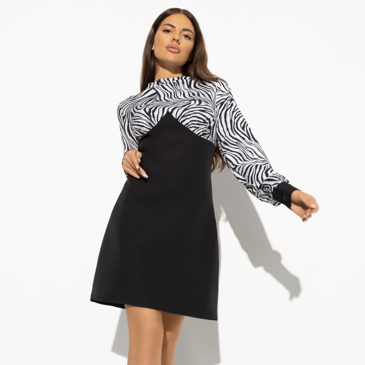 Платье Давай развлекаться (new). Состав: 60% полиэстер, 37% вискоза, 3% спандекс