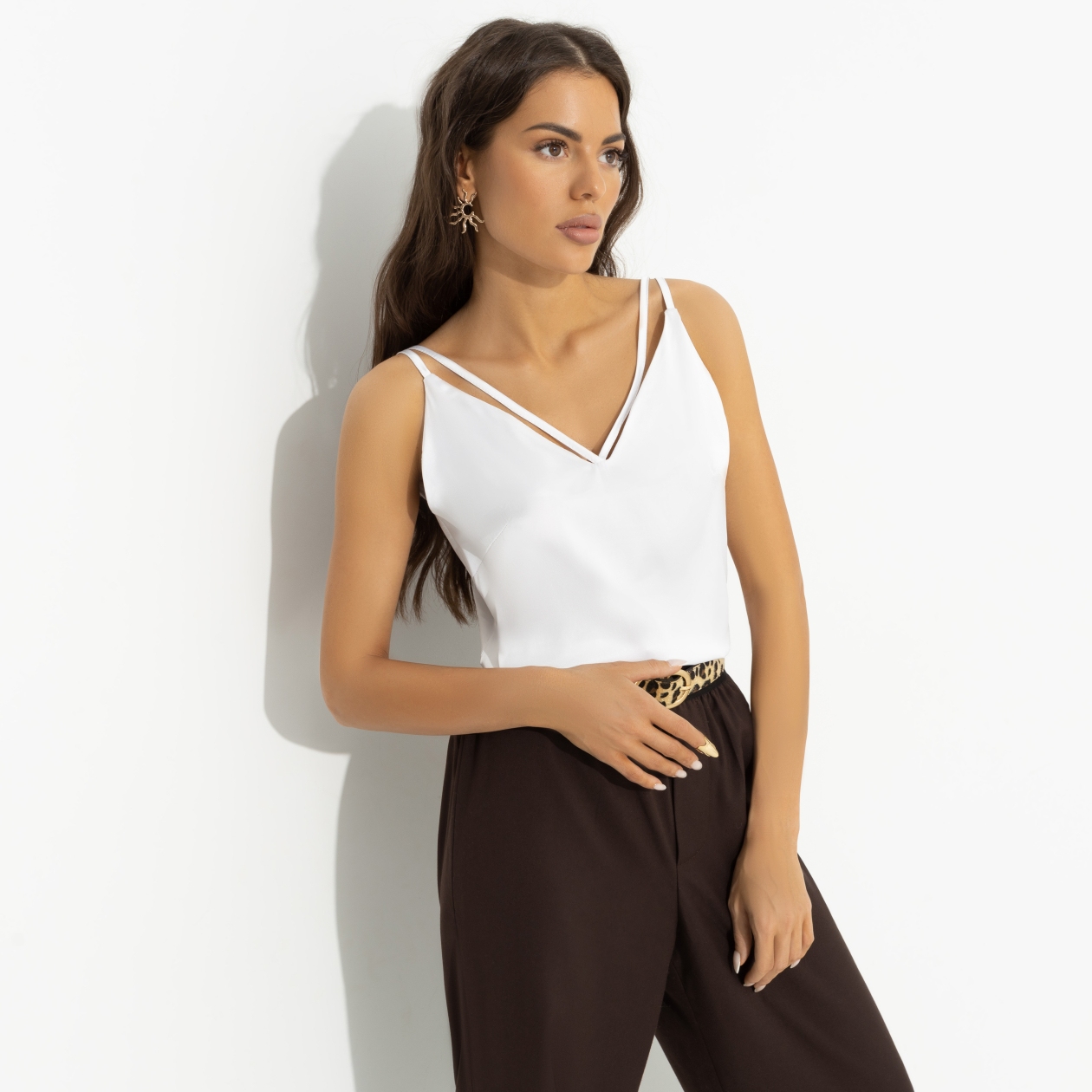 Создана для поцелуев (белая). Купить женский Топ оптом от производителя.