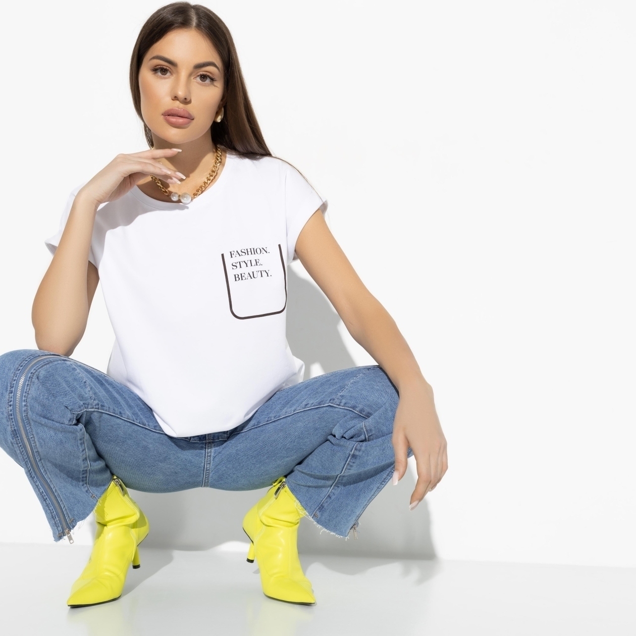 Футболка Точно знаю ответ (fashion style). Состав: 95% хлопок, 5% лайкра