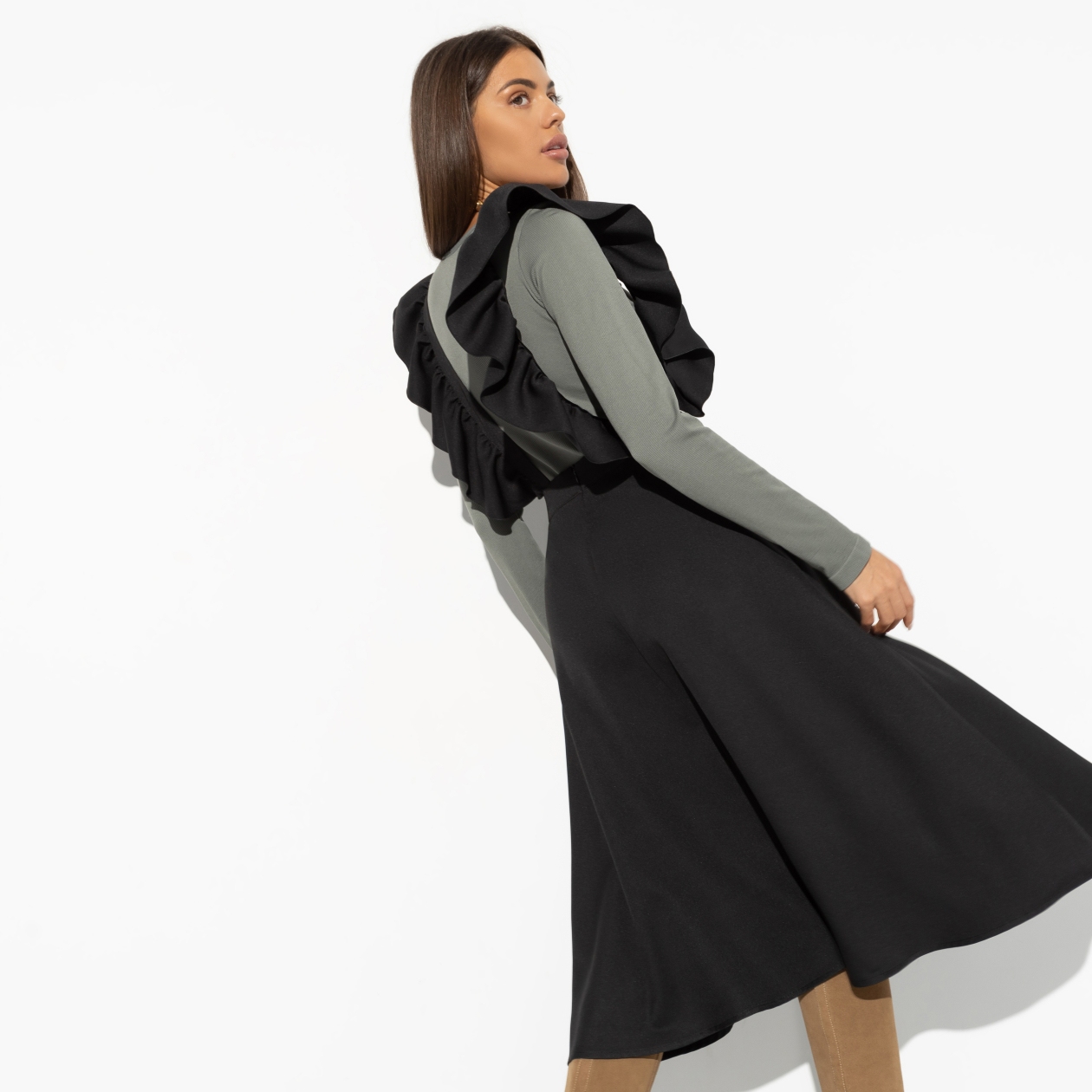 Сарафан Высокие ожидания. Состав: 60% п/э, 37% вискоза, 3% спандекс