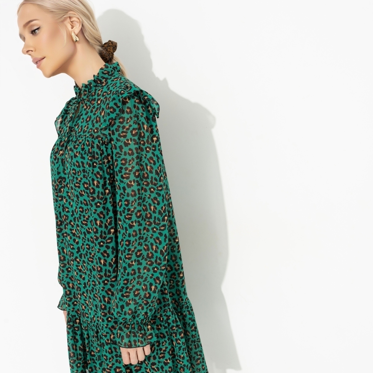 Платье Тонкий комплимент (green). Состав: 100% полиэстер