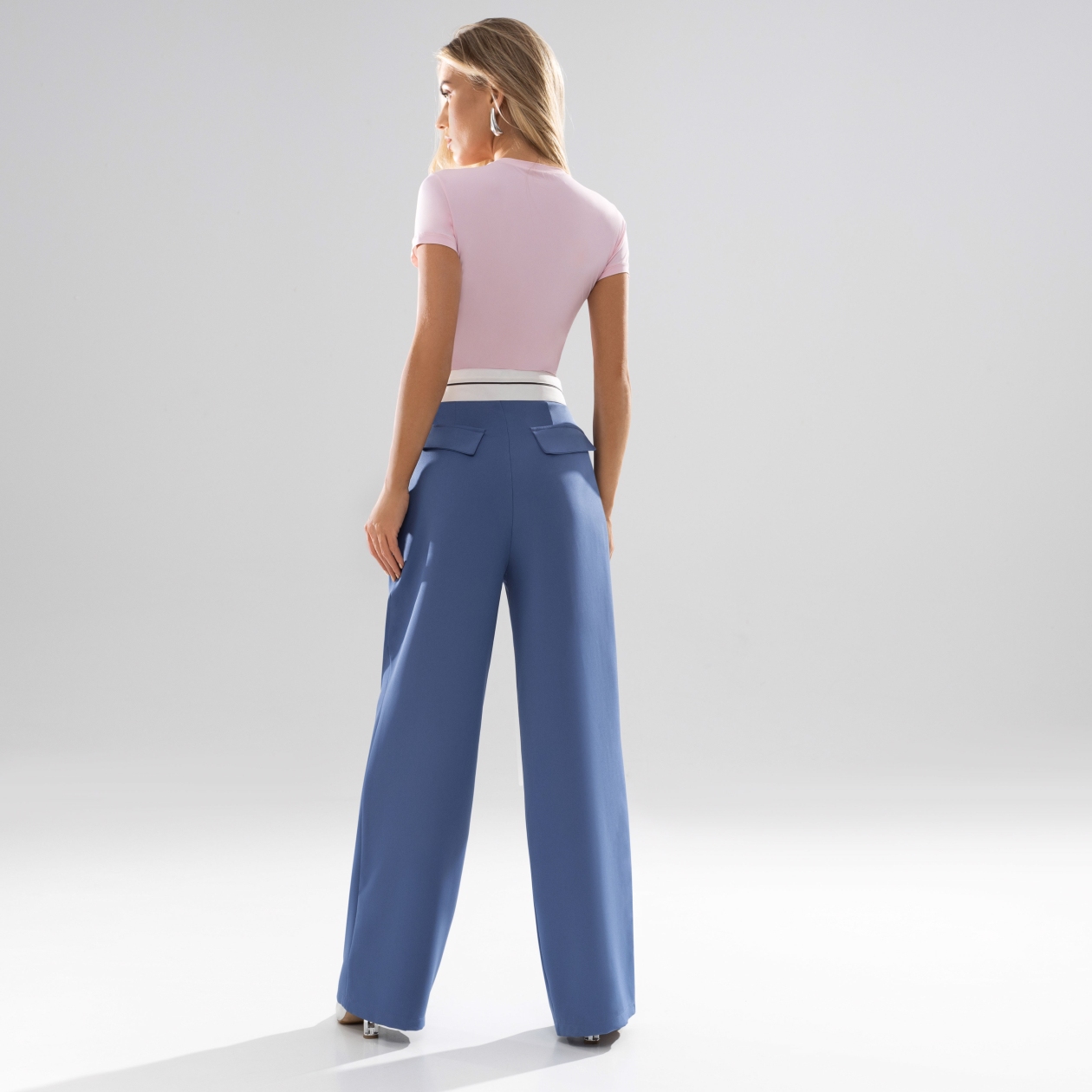 Брюки Стильная действительность (denim happy). Состав: 60% п/э, 37% вискоза, 3% спандекс